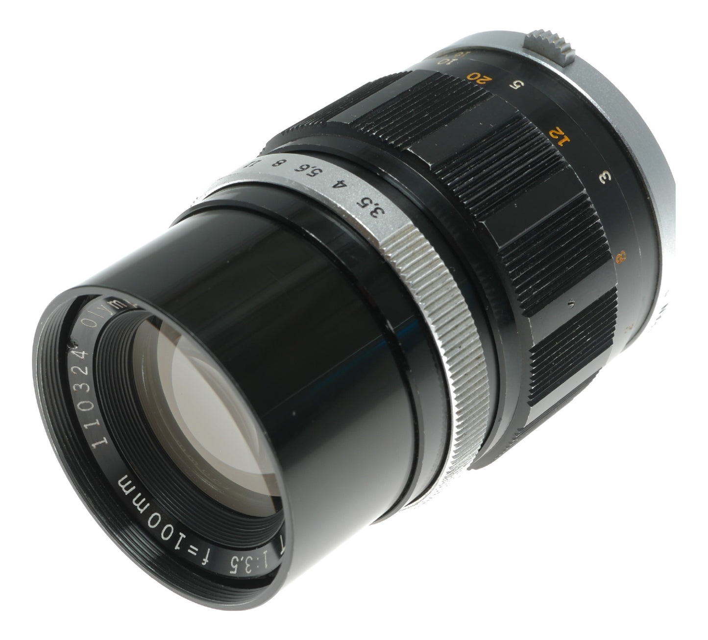 Olympus E. Zuiko Auto-T 100mm f/3.5 Vintage Prime Lens Made in Japan - View 3