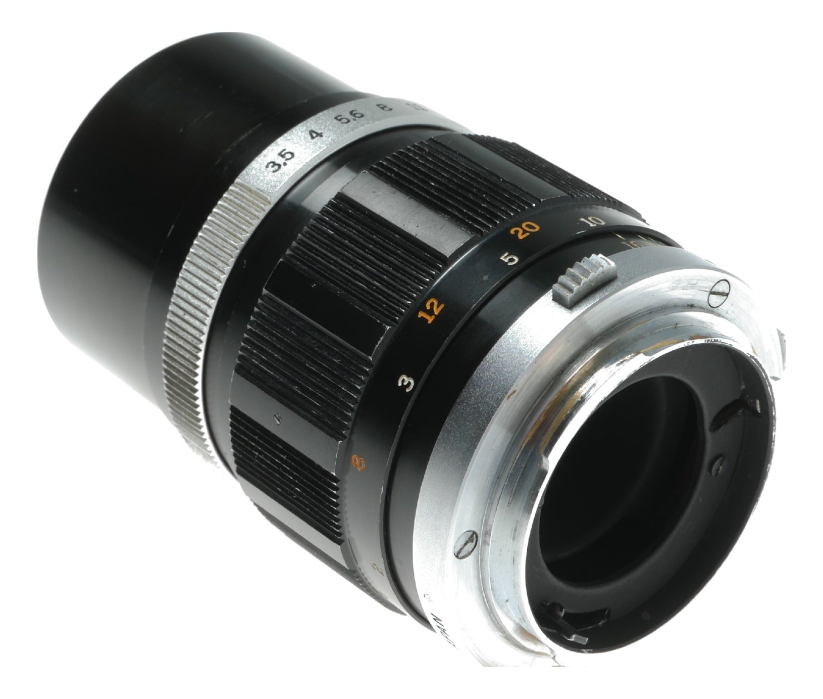 Olympus E. Zuiko Auto-T 100mm f/3.5 Vintage Prime Lens Made in Japan - View 4