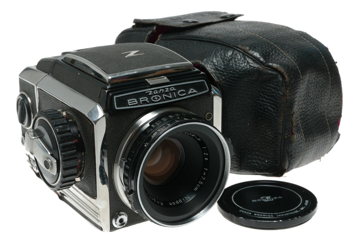 Zenza Bronica SQ with Nikkor-P 75mm f/2.8 Lens Vintage Film Camera
