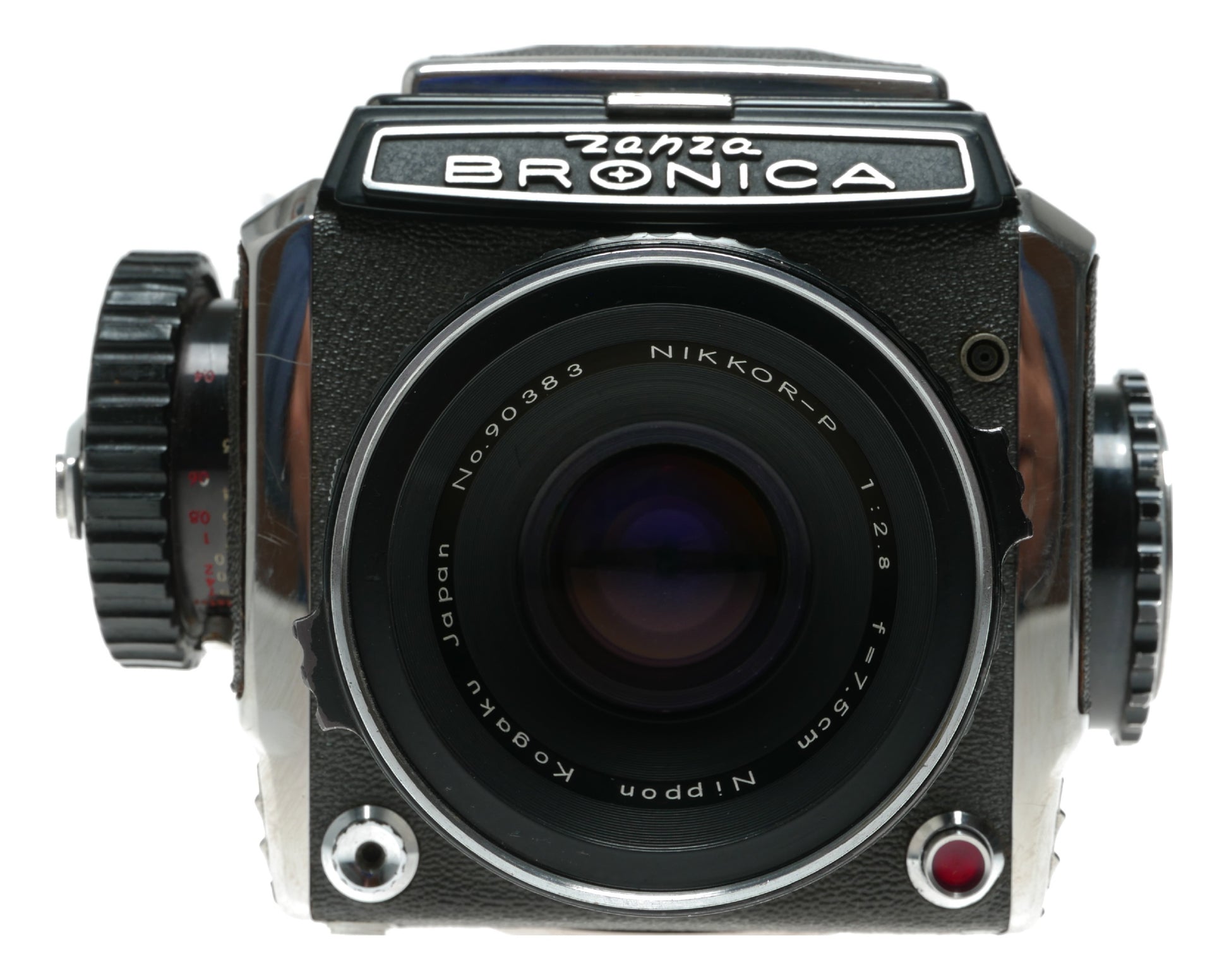 Zenza Bronica SQ with Nikkor-P 75mm f/2.8 Lens Vintage Film Camera - View 2