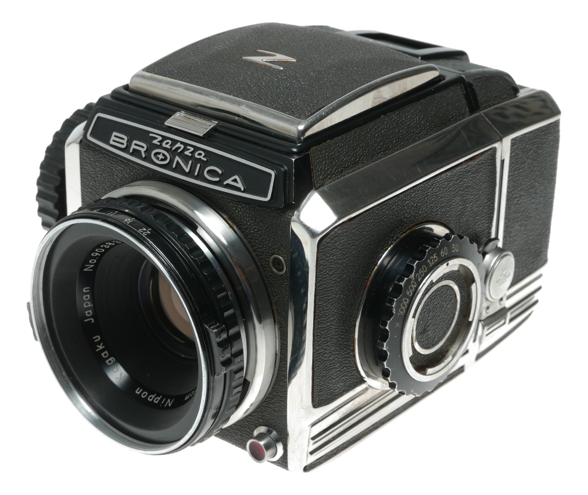 Zenza Bronica SQ with Nikkor-P 75mm f/2.8 Lens Vintage Film Camera - View 3