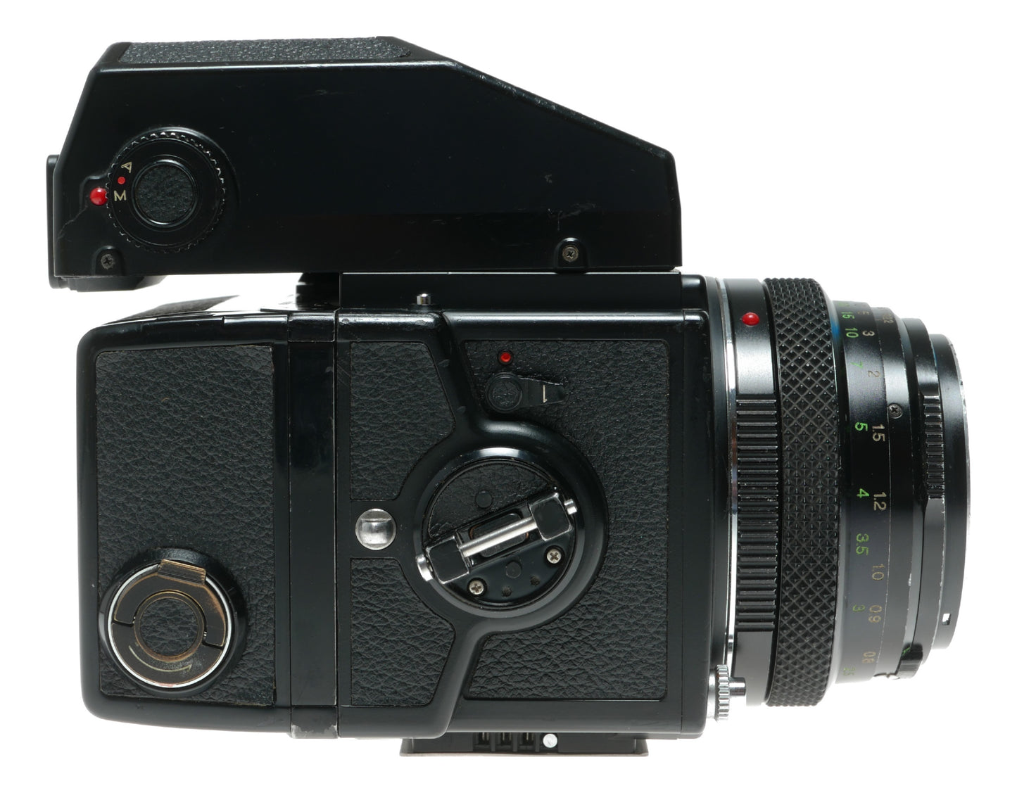 Zenza Bronica ETRS Medium Format Film Camera with AE-II Finder and 75mm f/2.8 Zenzanon Lens - View 5