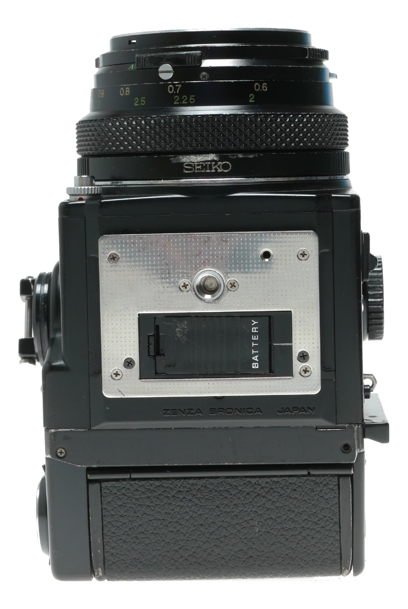 Zenza Bronica ETRS Medium Format Film Camera with AE-II Finder and 75mm f/2.8 Zenzanon Lens - View 7