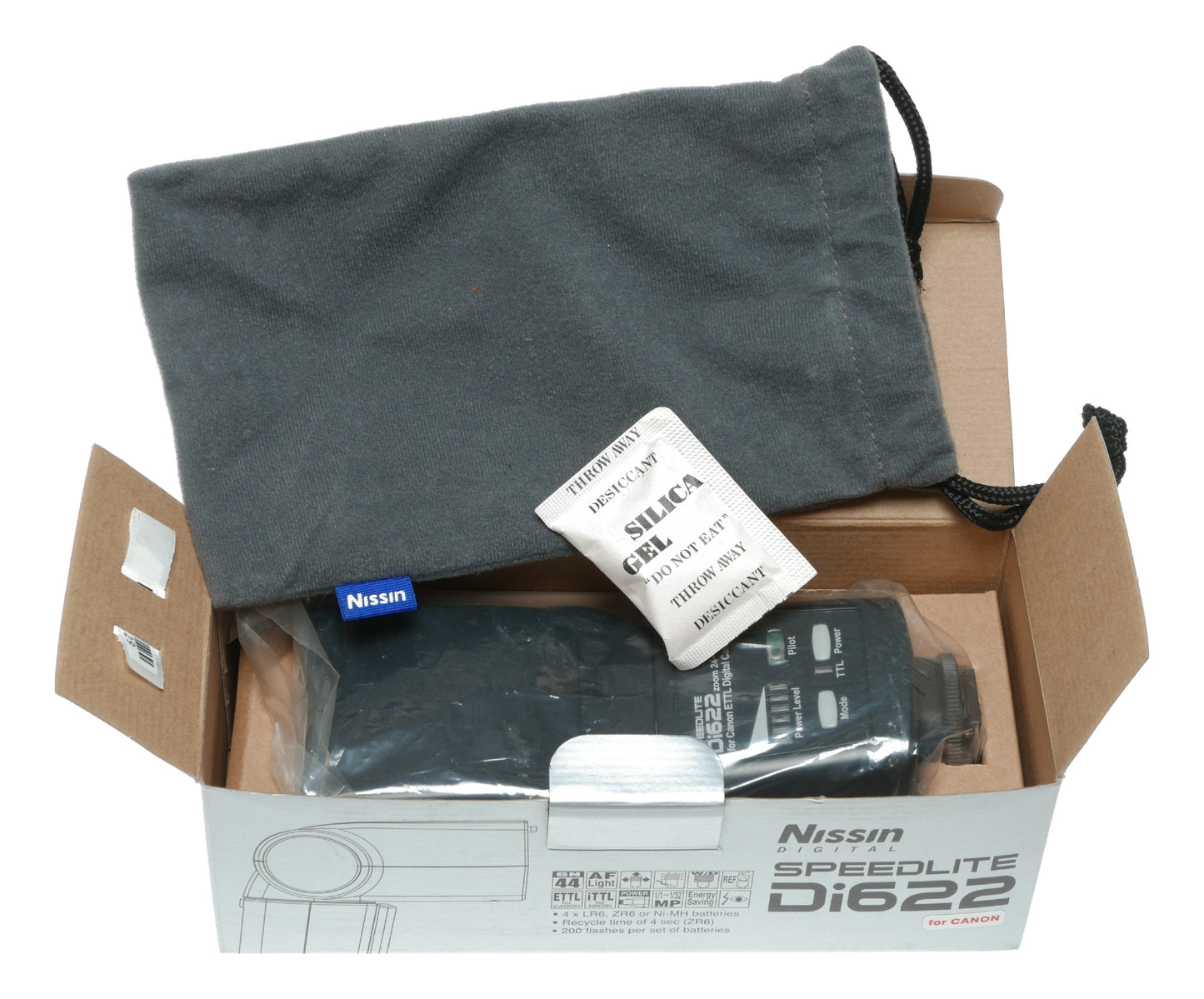 Nissin Di622 Mark II Speedlite Flash for Canon ETTL Digital Cameras with Zoom 24-105mm - View 2
