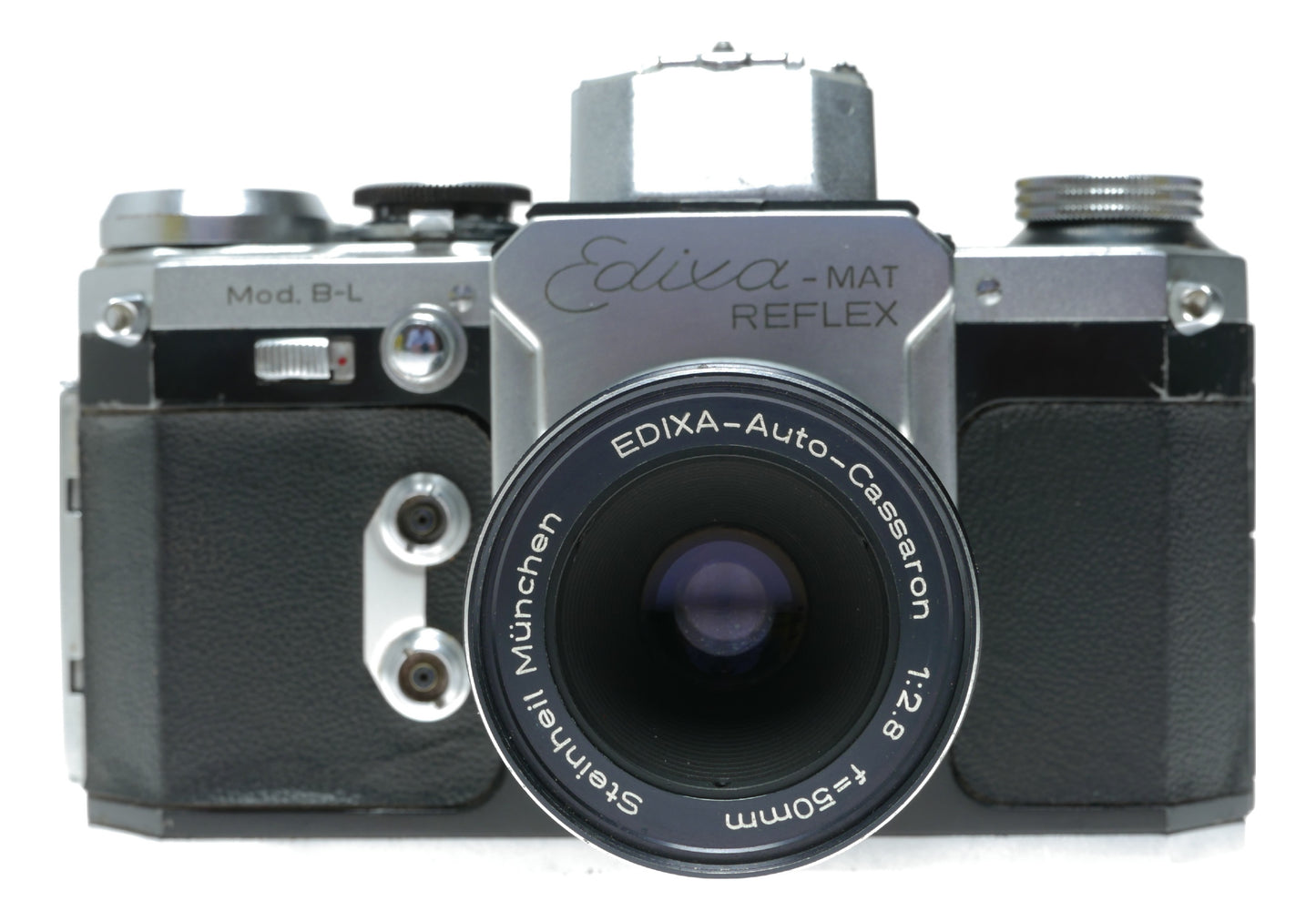 Edixa-MAT Reflex Mod. B-L Vintage SLR Camera with Steinheil München Edixa-Auto-Cassaron 50mm f/2.8 Lens