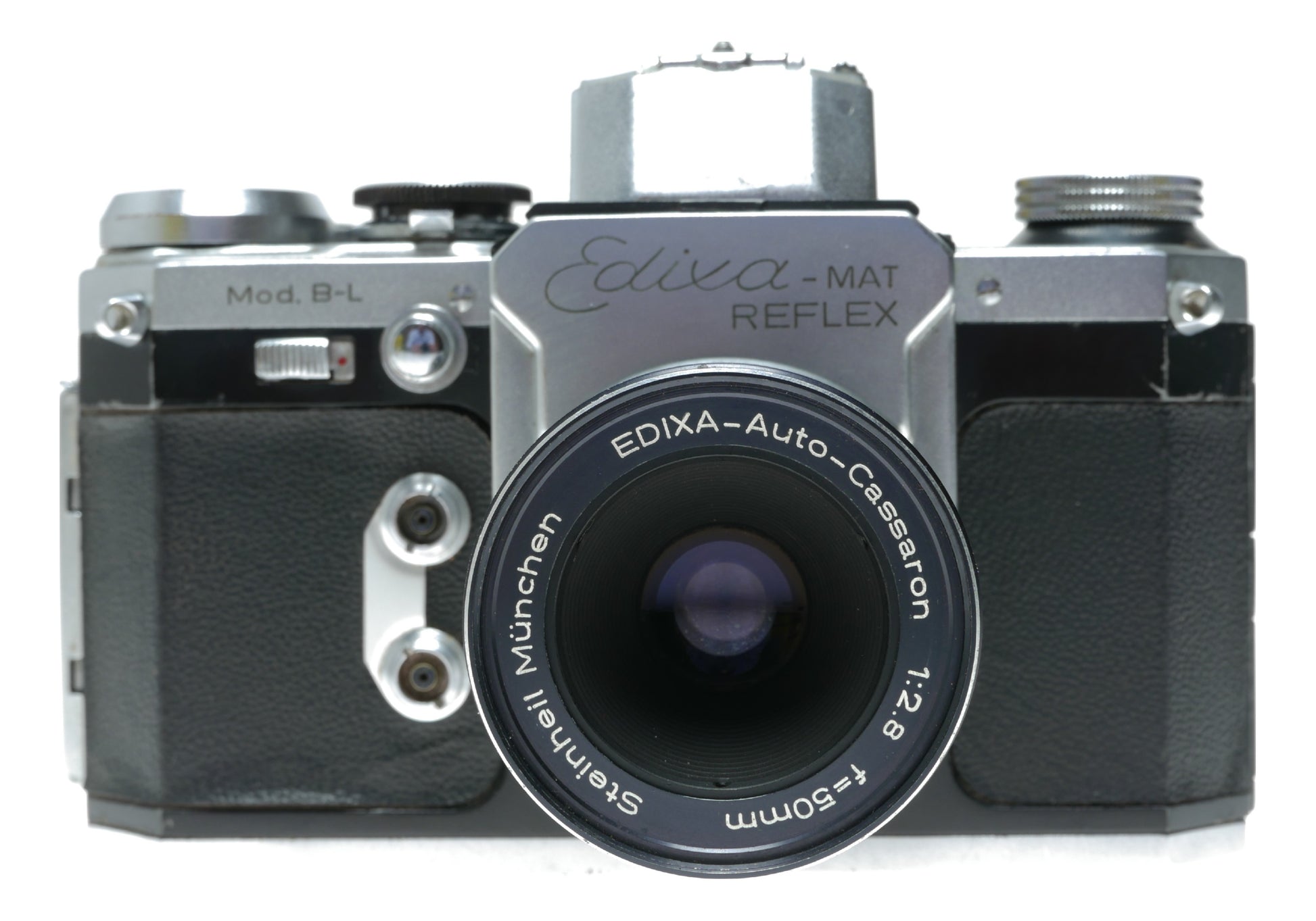 Edixa-MAT Reflex Mod. B-L Vintage SLR Camera with Steinheil München Edixa-Auto-Cassaron 50mm f/2.8 Lens