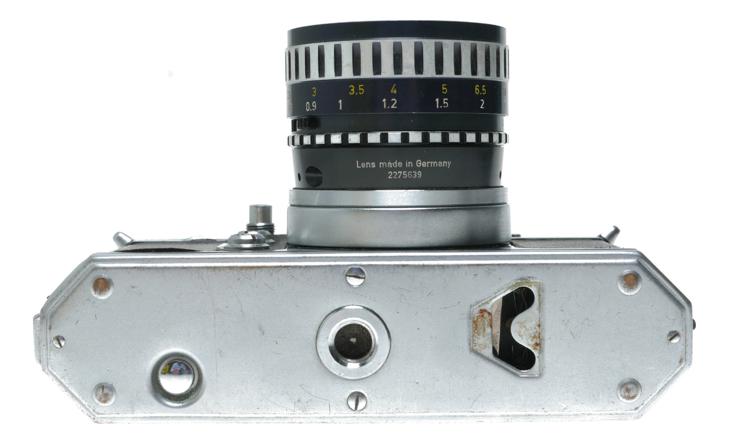 Edixa-MAT Reflex Mod. B-L Vintage SLR Camera with Steinheil München Edixa-Auto-Cassaron 50mm f/2.8 Lens - View 8