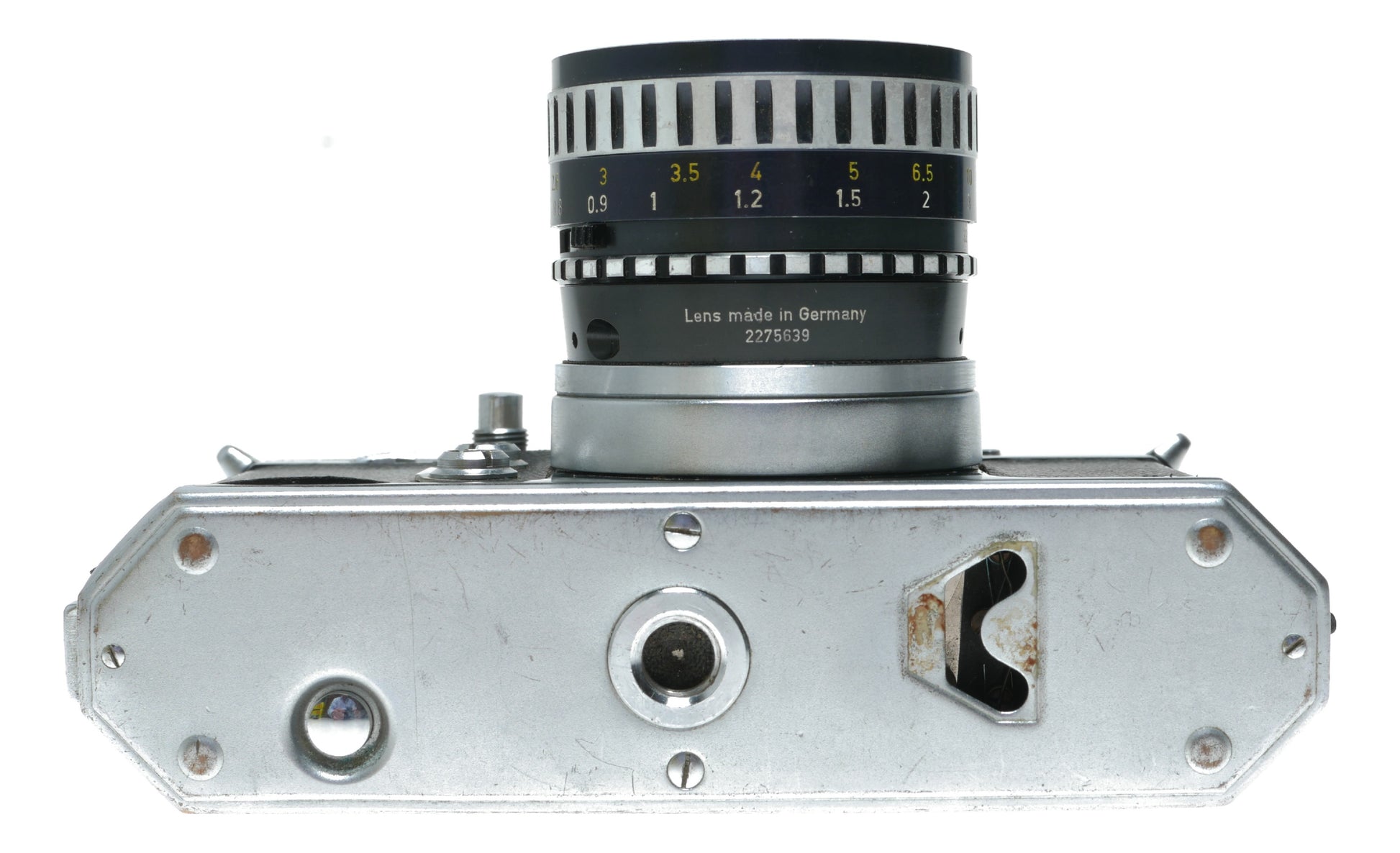 Edixa-MAT Reflex Mod. B-L Vintage SLR Camera with Steinheil München Edixa-Auto-Cassaron 50mm f/2.8 Lens - View 8