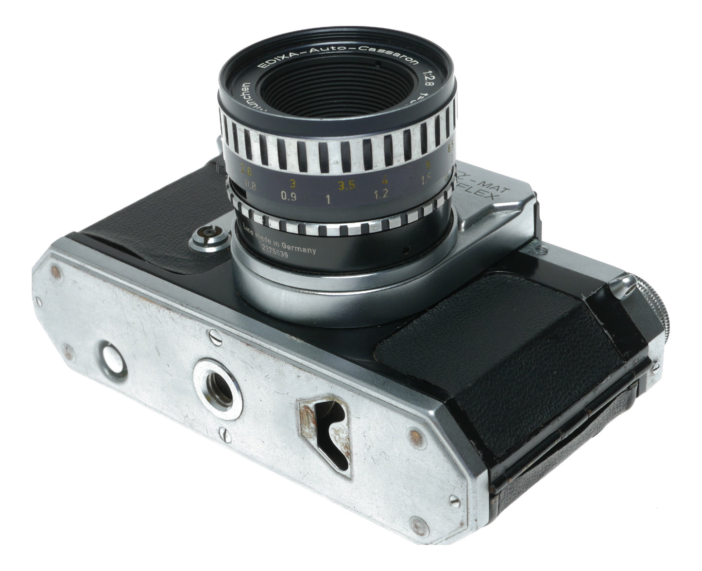 Edixa-MAT Reflex Mod. B-L Vintage SLR Camera with Steinheil München Edixa-Auto-Cassaron 50mm f/2.8 Lens - View 10