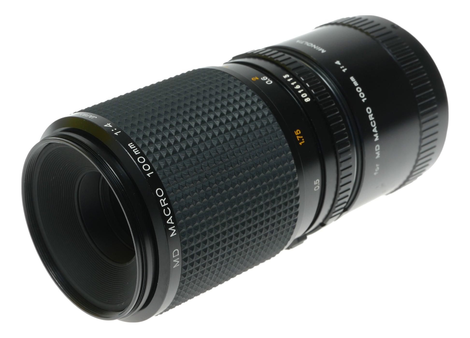 Minolta MD 100mm f/4 Macro Lens - Vintage Japanese Manual Focus Prime Lens for SLR Cameras - View 2