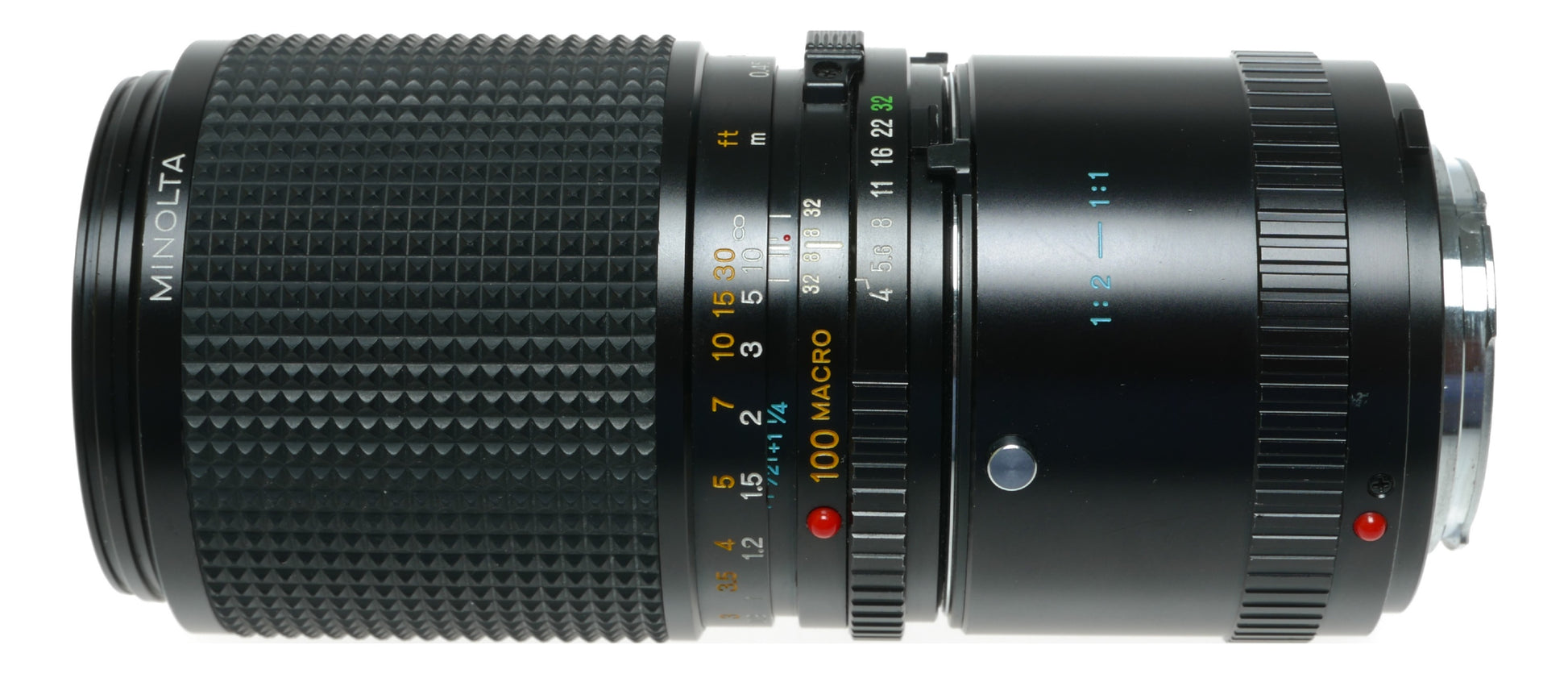 Minolta MD 100mm f/4 Macro Lens - Vintage Japanese Manual Focus Prime Lens for SLR Cameras - View 4