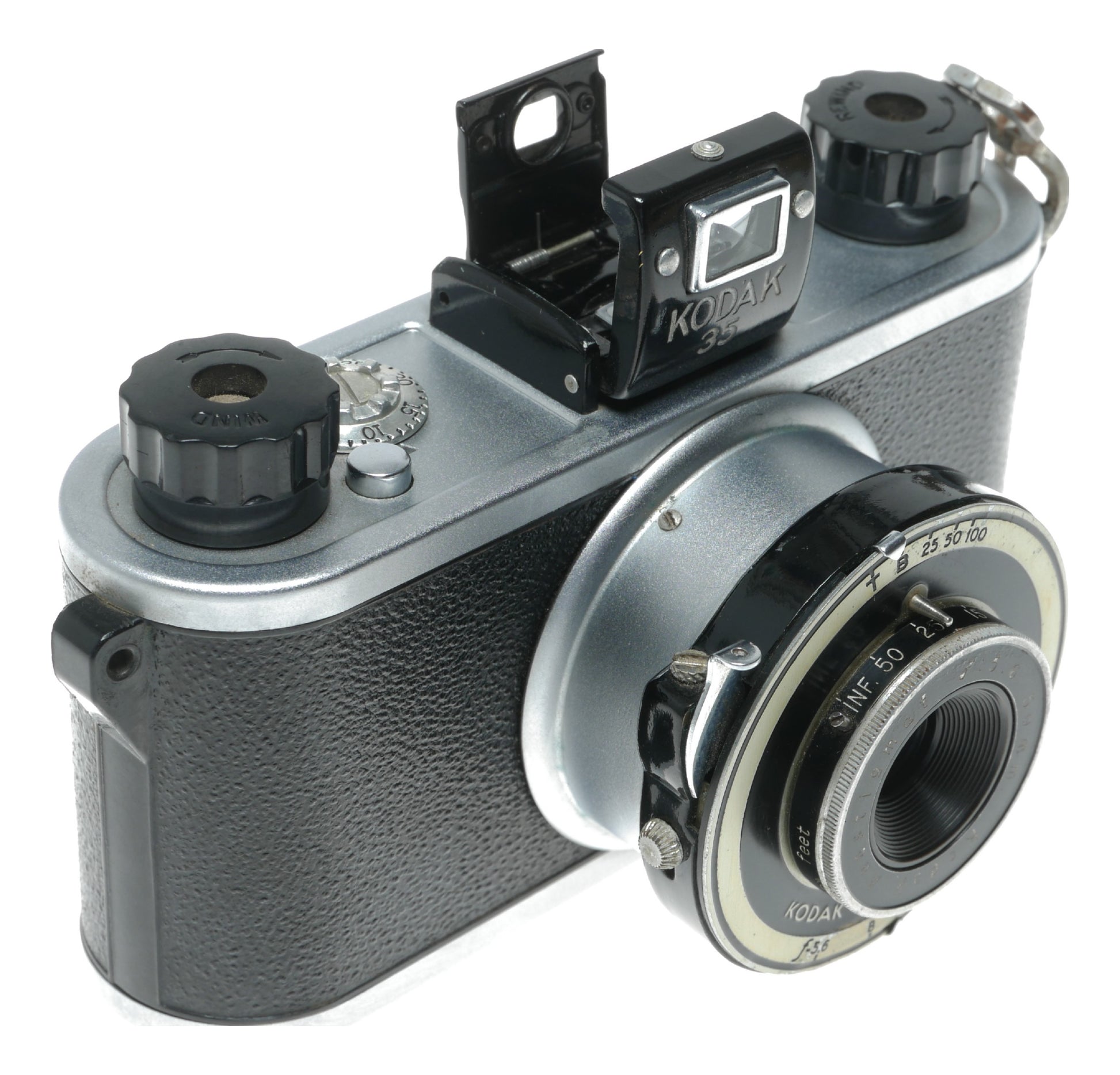 Kodak 35 Rangefinder Vintage Film Camera with Anostar Lens f/5.6 - View 4