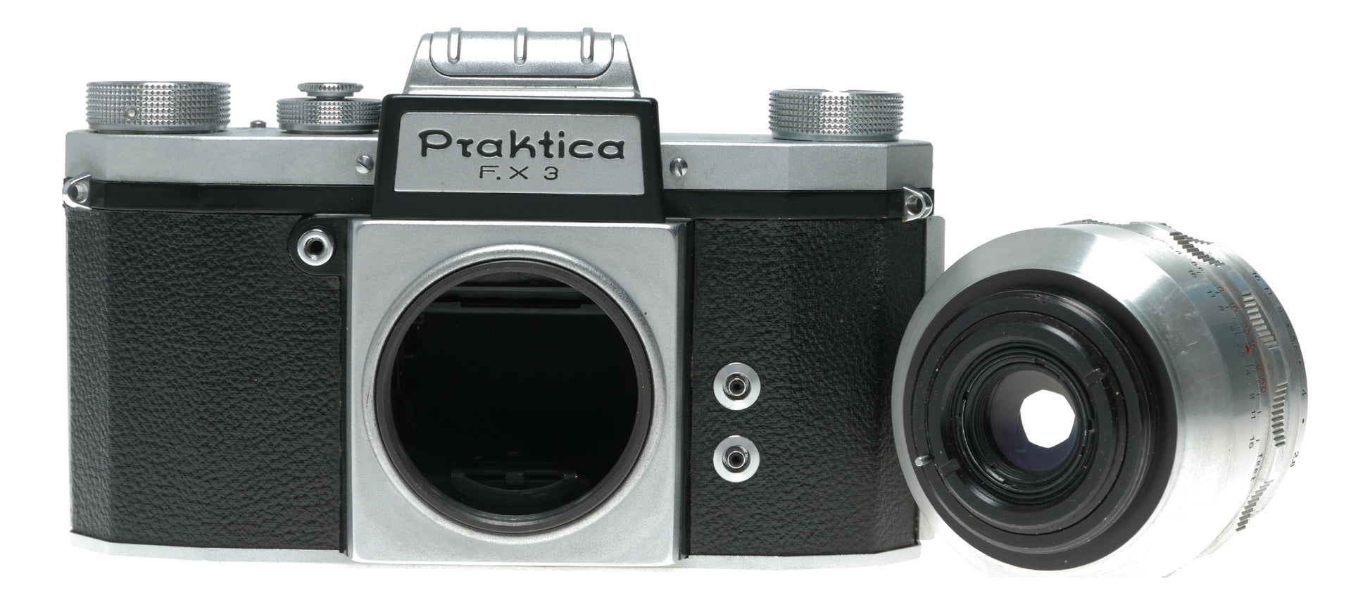 Praktica FX 3 Vintage SLR Camera with 50mm f/2.8 Lens from Germany - View 7
