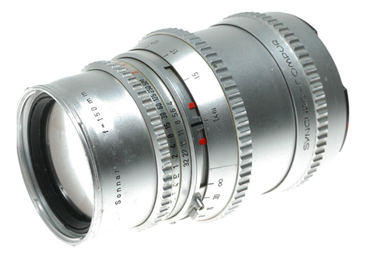 Carl Zeiss Sonnar 150mm f/4 Vintage Lens with Synchro-Compur Shutter, Leitz Made in West Germany - View 2