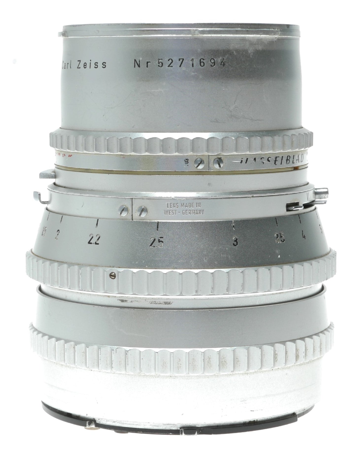 Carl Zeiss Sonnar 150mm f/4 Vintage Lens with Synchro-Compur Shutter, Leitz Made in West Germany - View 9