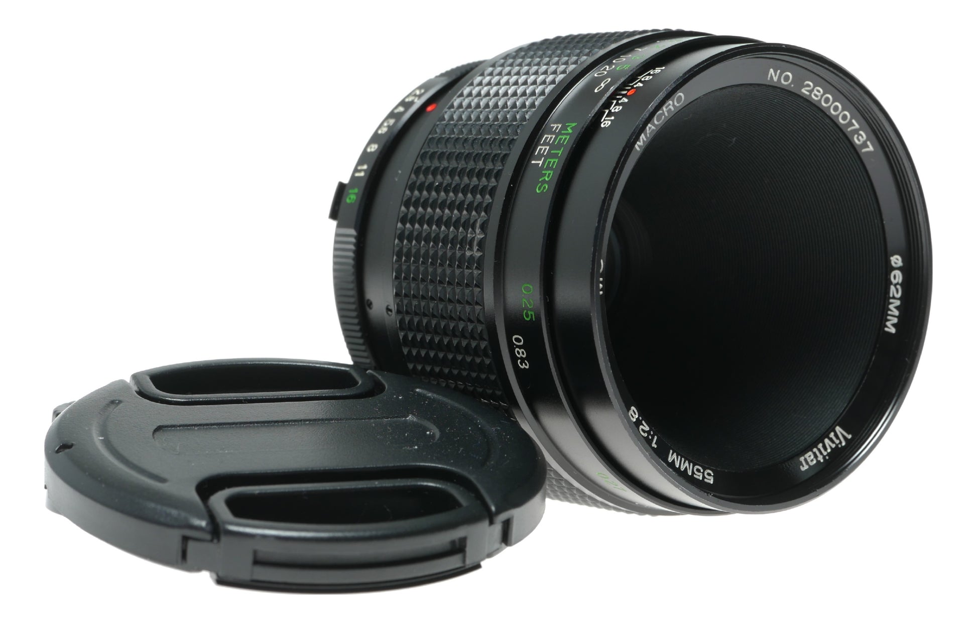 Vivitar 55mm f/2.8 MC Macro Lens with Ø62mm Filter Thread