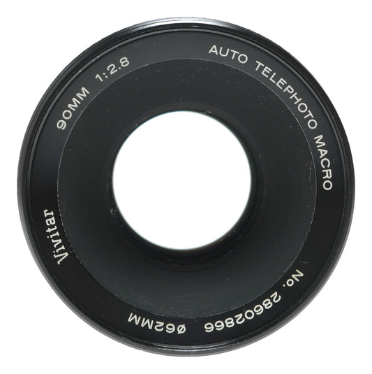 Vivitar 90mm f/2.8 Auto Telephoto Macro Lens - Made in Japan - View 2