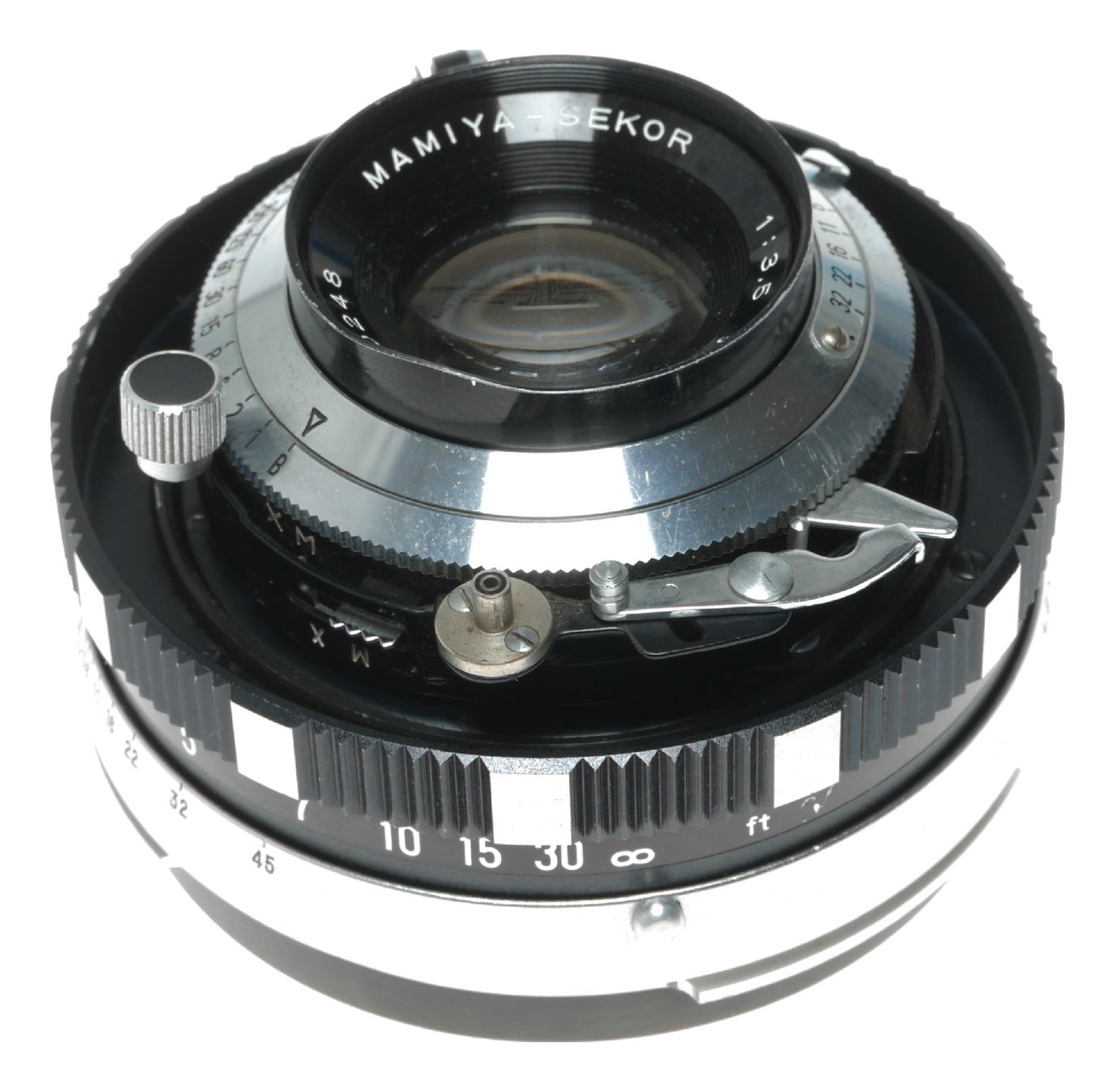 Mamiya-Sekor 90mm f/3.5 Vintage Camera Lens with Seikosha-S Shutter - View 3