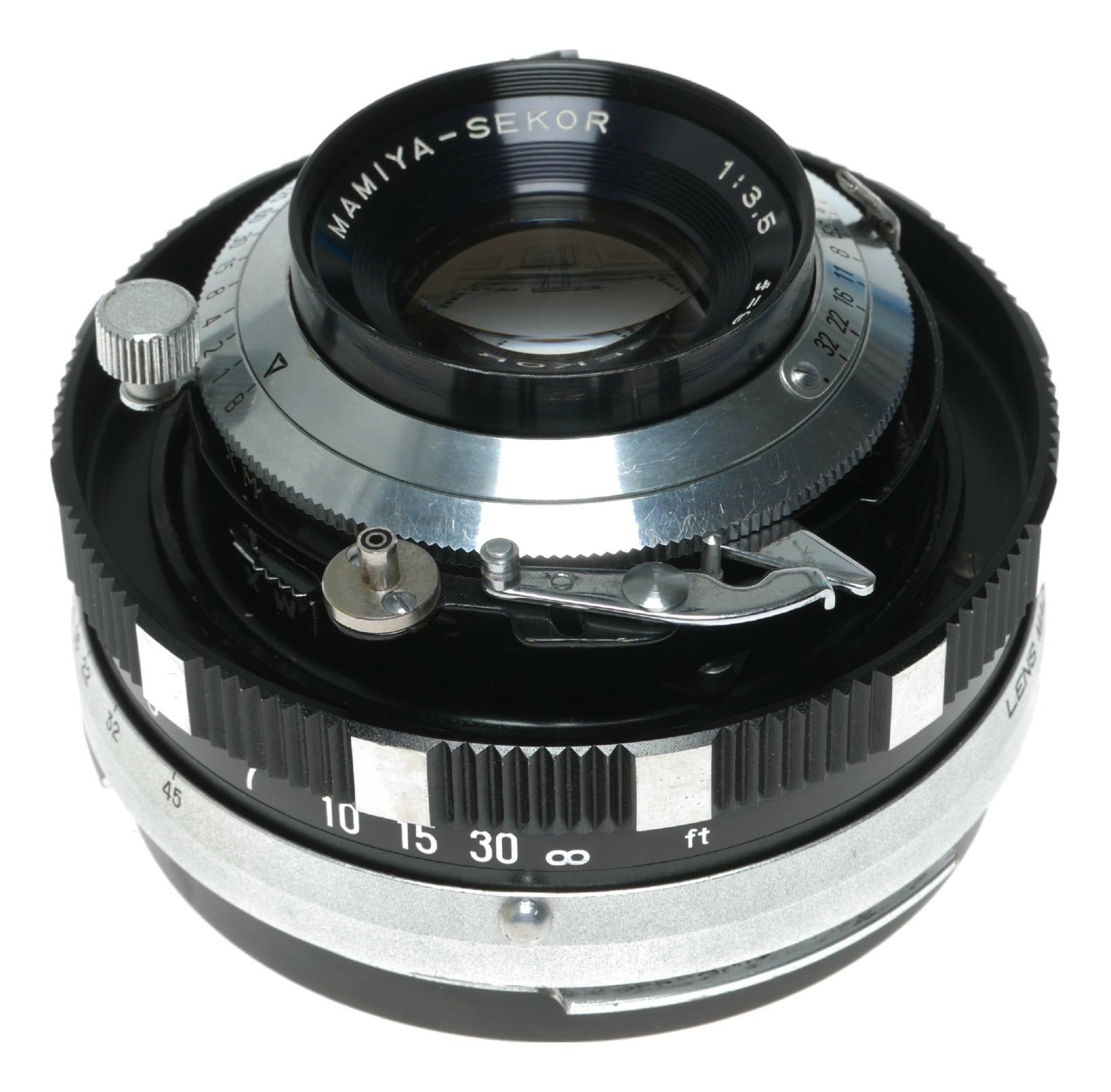 Mamiya-Sekor 90mm f/3.5 Vintage Camera Lens with Seikosha-S Shutter, Made in Japan - View 4