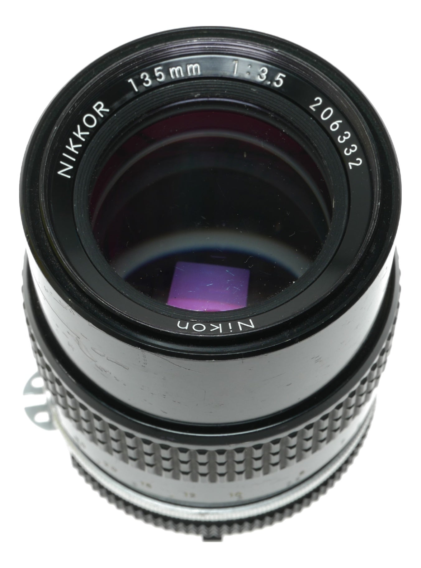Nikon Nikkor 135mm f/3.5 Manual Focus Lens - Made in Japan - View 8
