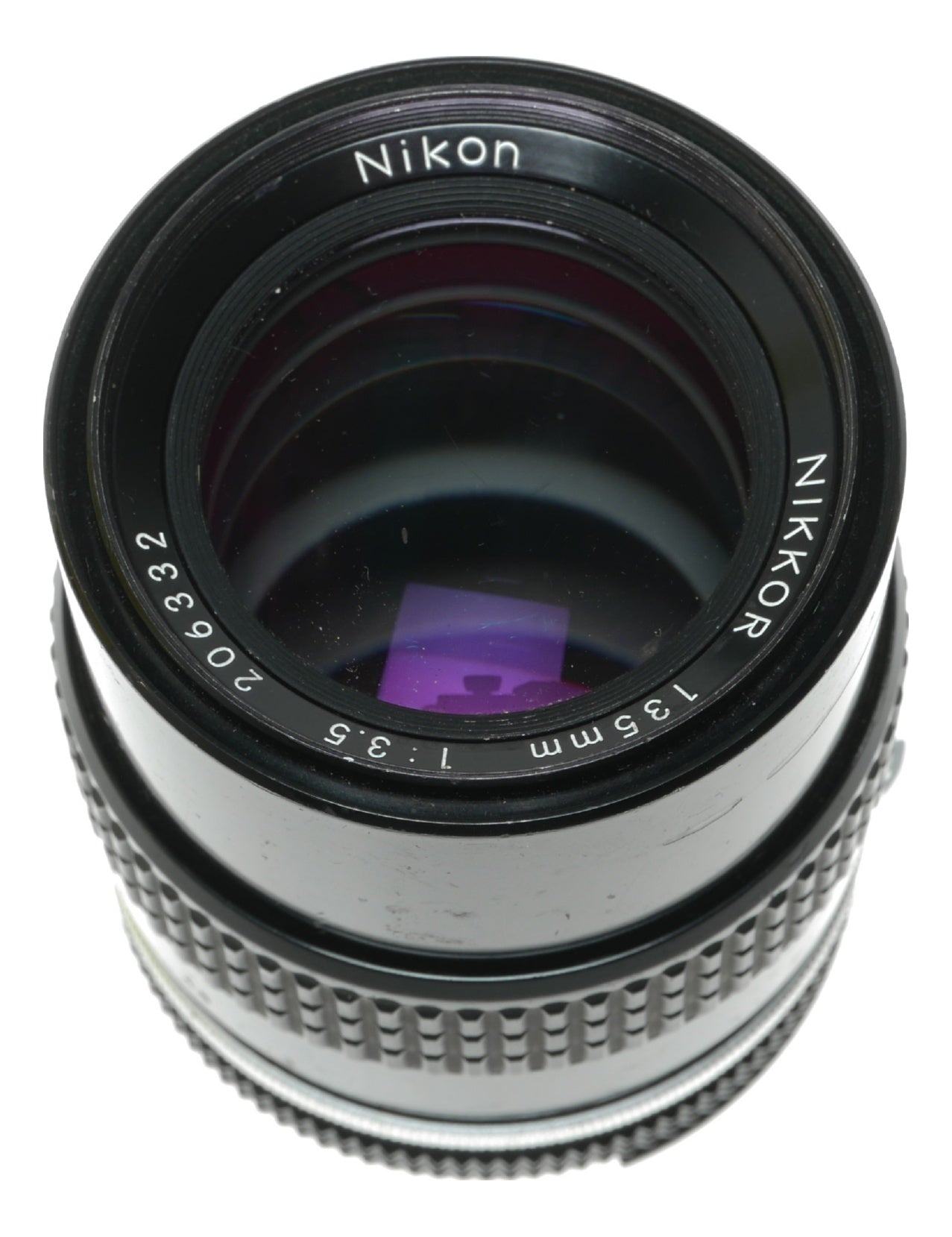 Nikon Nikkor 135mm f/3.5 Manual Focus Lens - Made in Japan - View 9