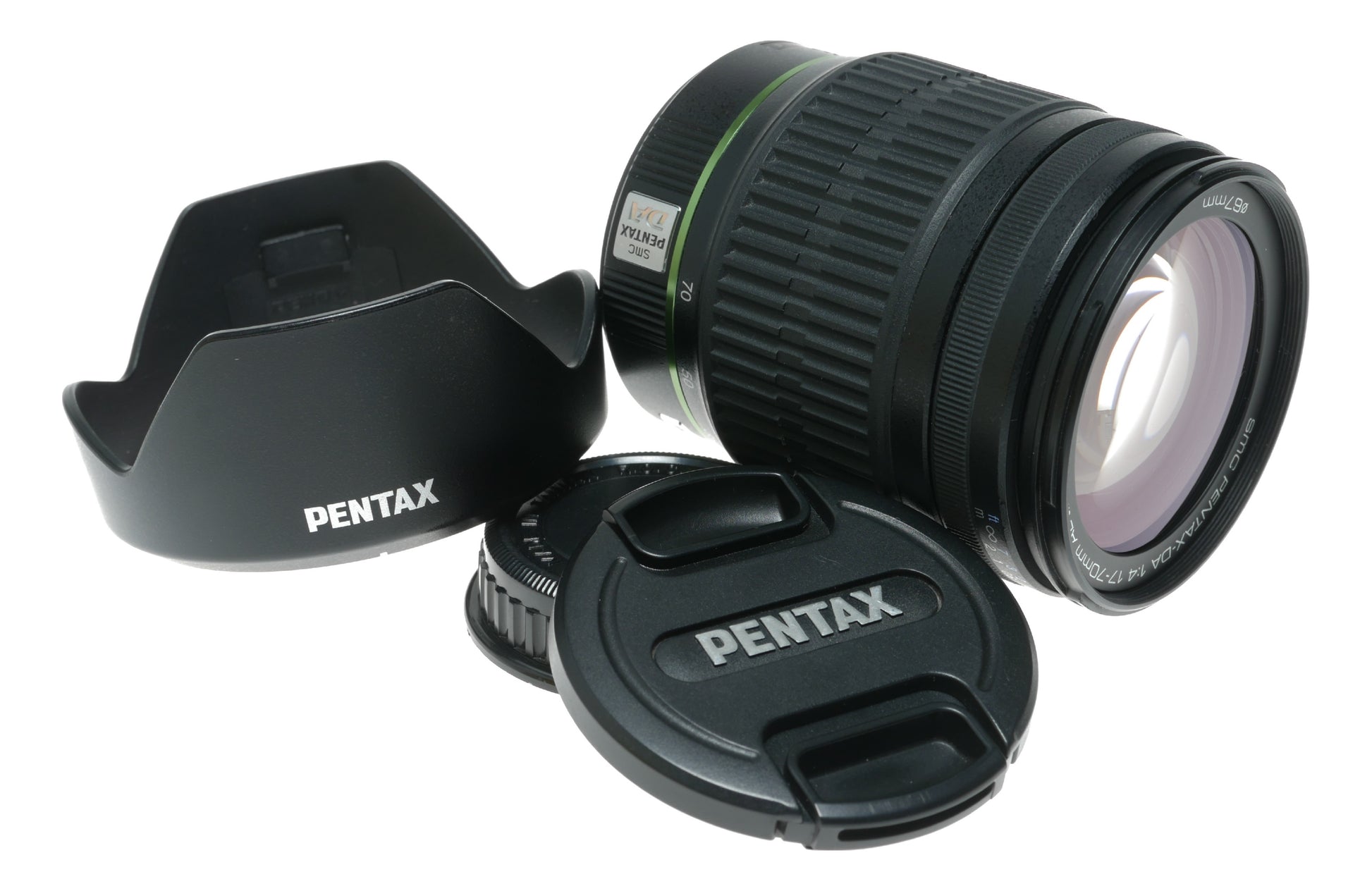 Pentax SMC DA 17-70mm f/4 AL (IF) SDM Lens for Pentax DSLR Cameras with PH-RBM 67mm Lens Hood