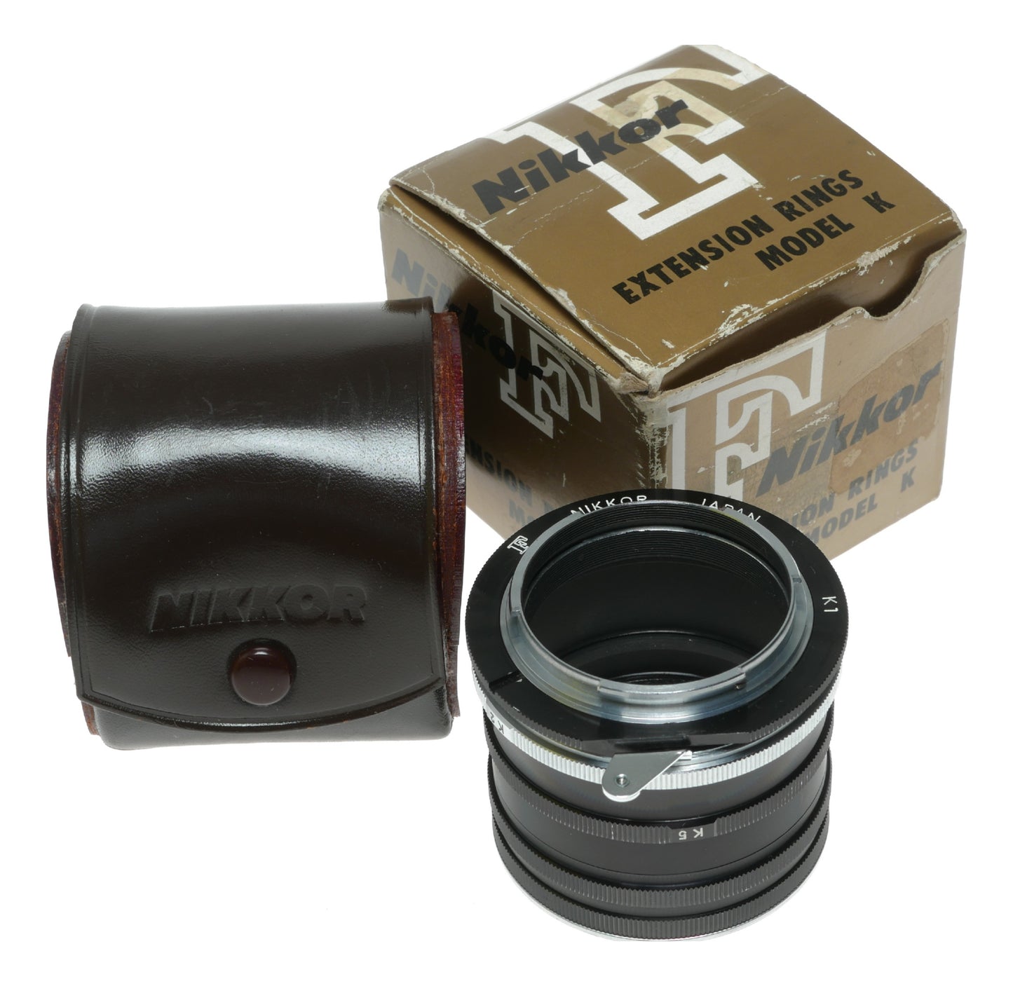 Nikon Nikkor Model K Extension Rings Set K1-K5 for Macro Photography - Made in Japan