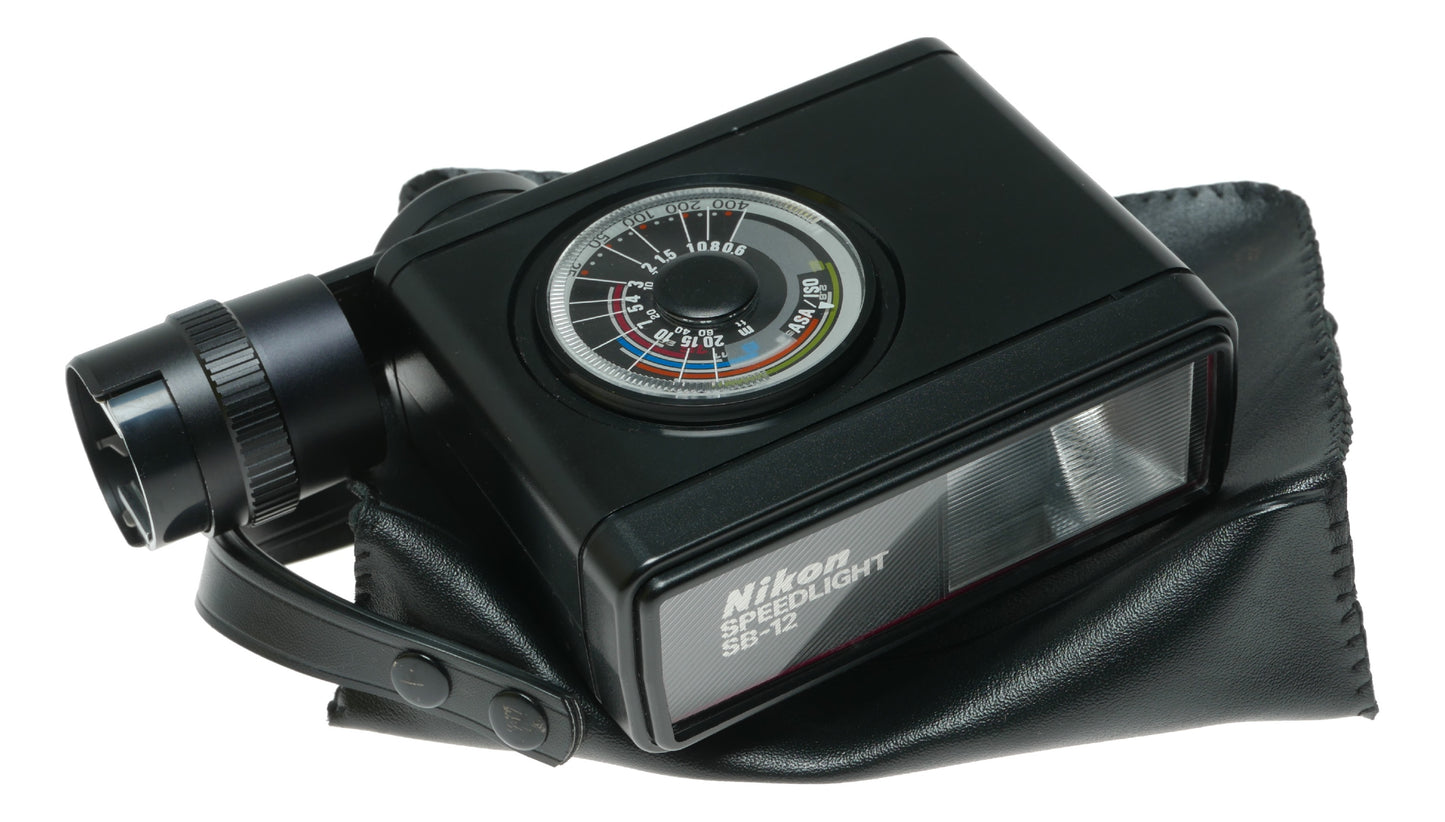 Nikon SB-12 Speedlight Flash Unit - Vintage Japanese Camera Accessory
