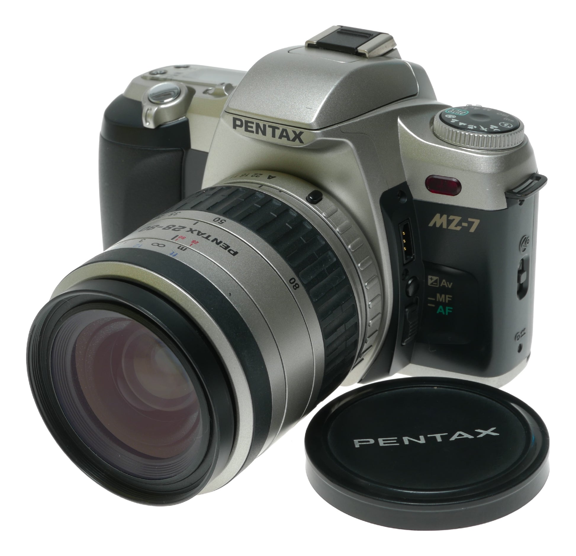 Pentax MZ-7 Vintage SLR Film Camera with Pentax FA 28-80mm f/3.5-5.6 Lens - View 2