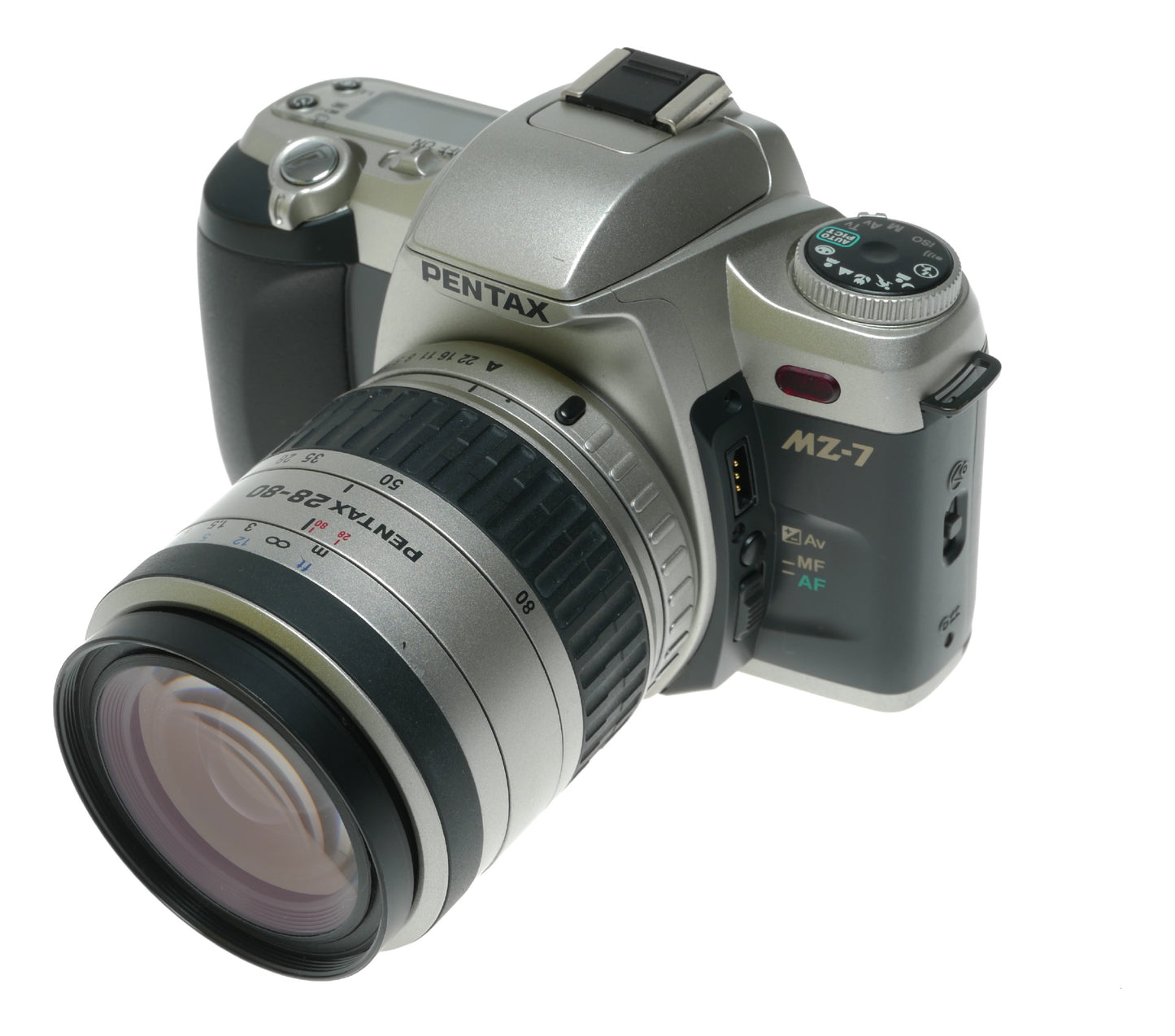 Pentax MZ-7 Vintage SLR Film Camera with Pentax FA 28-80mm f/3.5-5.6 Lens - View 3