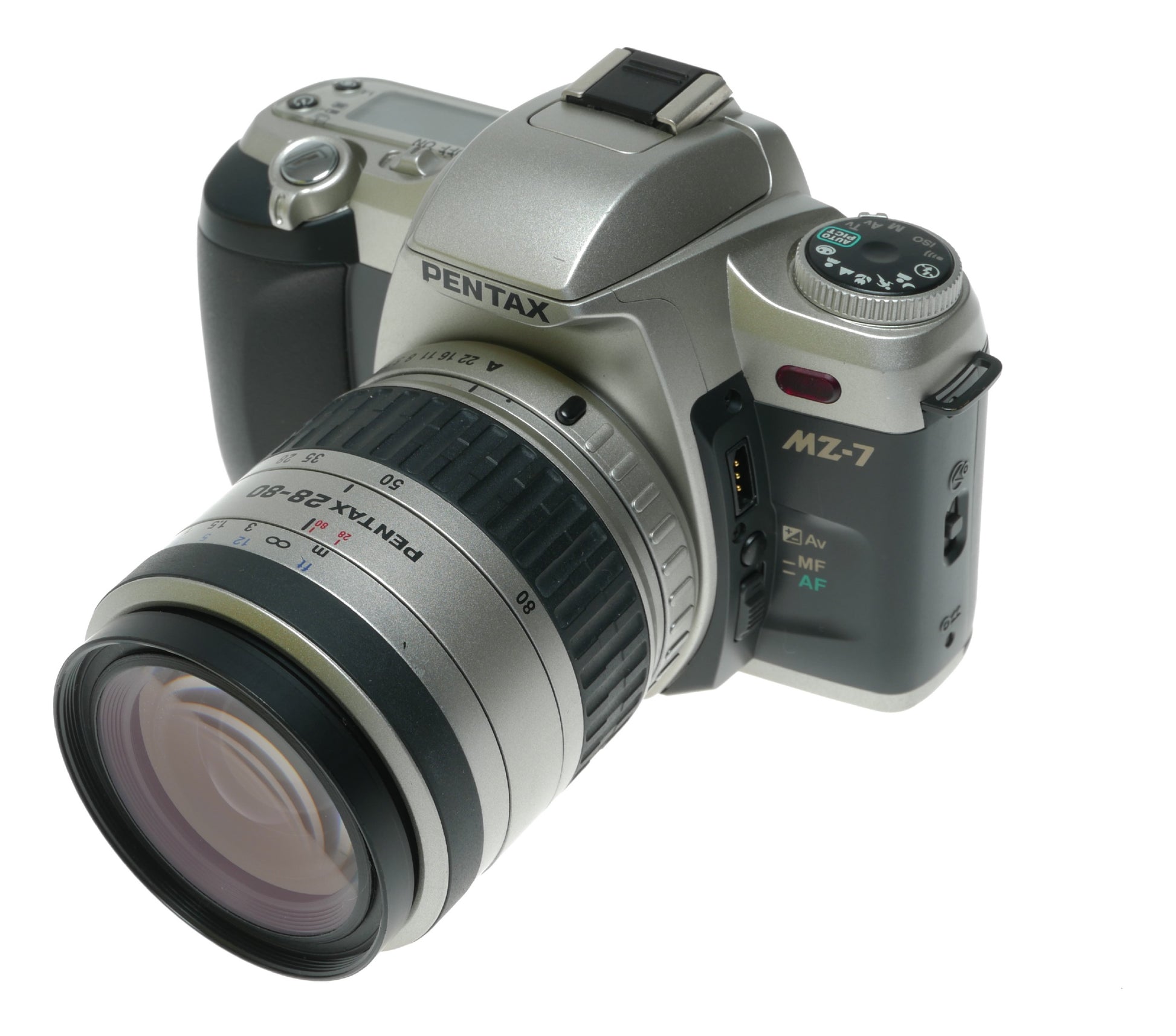 Pentax MZ-7 Vintage SLR Film Camera with Pentax FA 28-80mm f/3.5-5.6 Lens - View 3