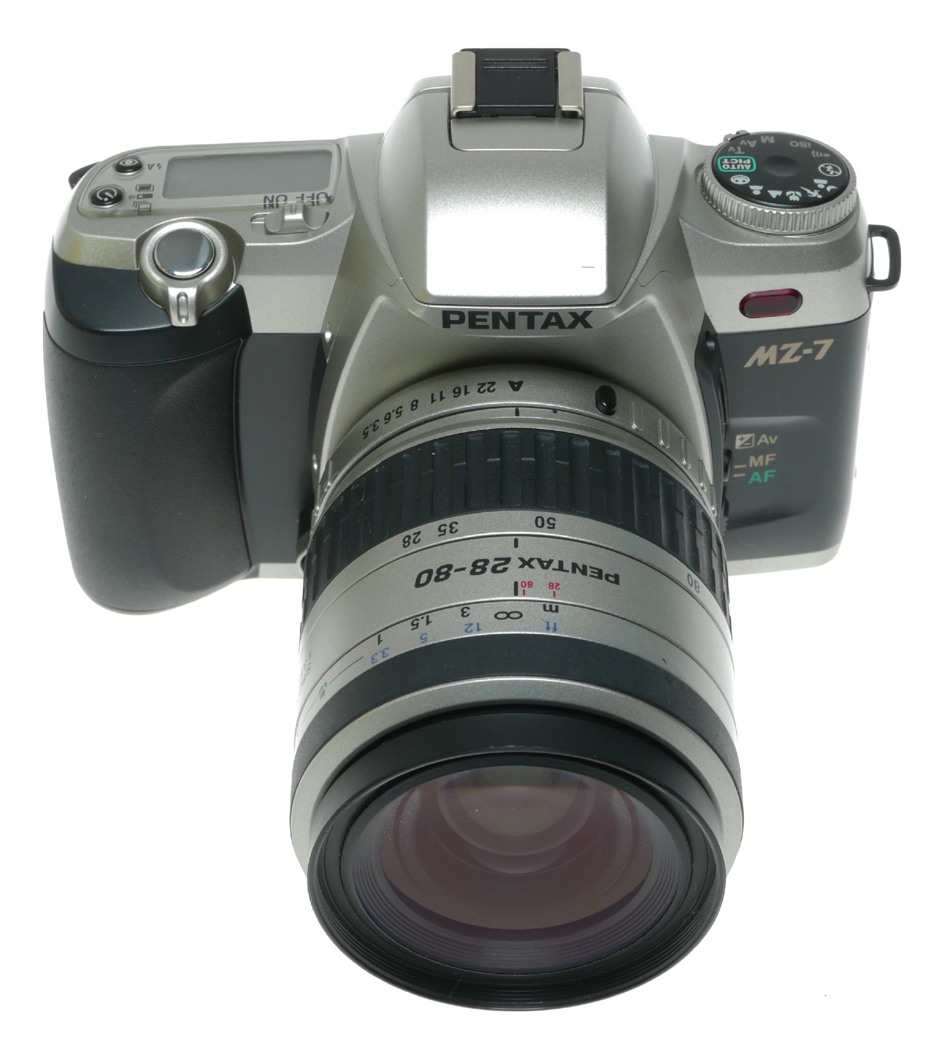 Pentax MZ-7 Vintage SLR Film Camera with Pentax FA 28-80mm f/3.5-5.6 Lens - View 4