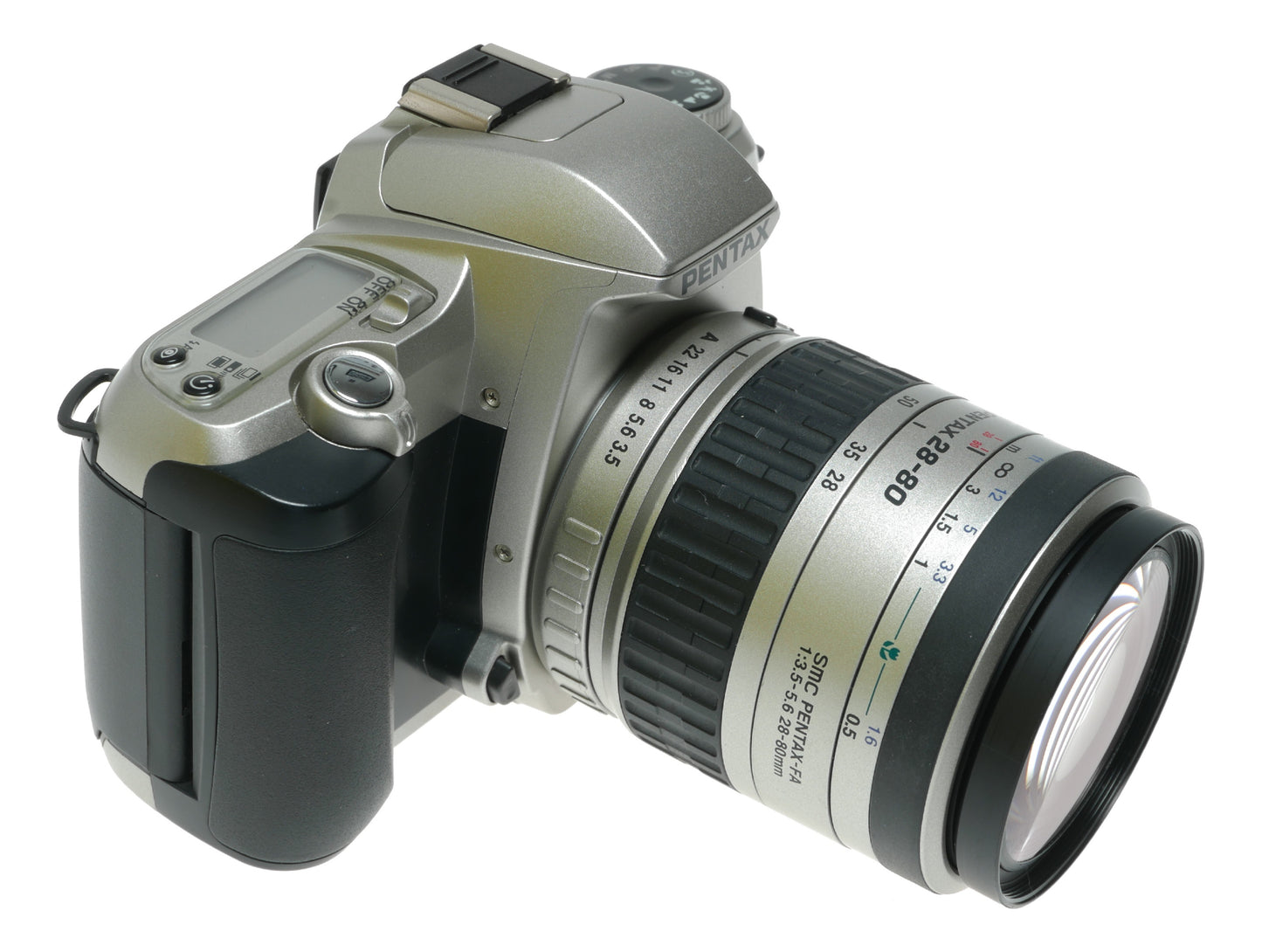 Pentax MZ-7 Vintage SLR Film Camera with Pentax FA 28-80mm f/3.5-5.6 Lens - View 5