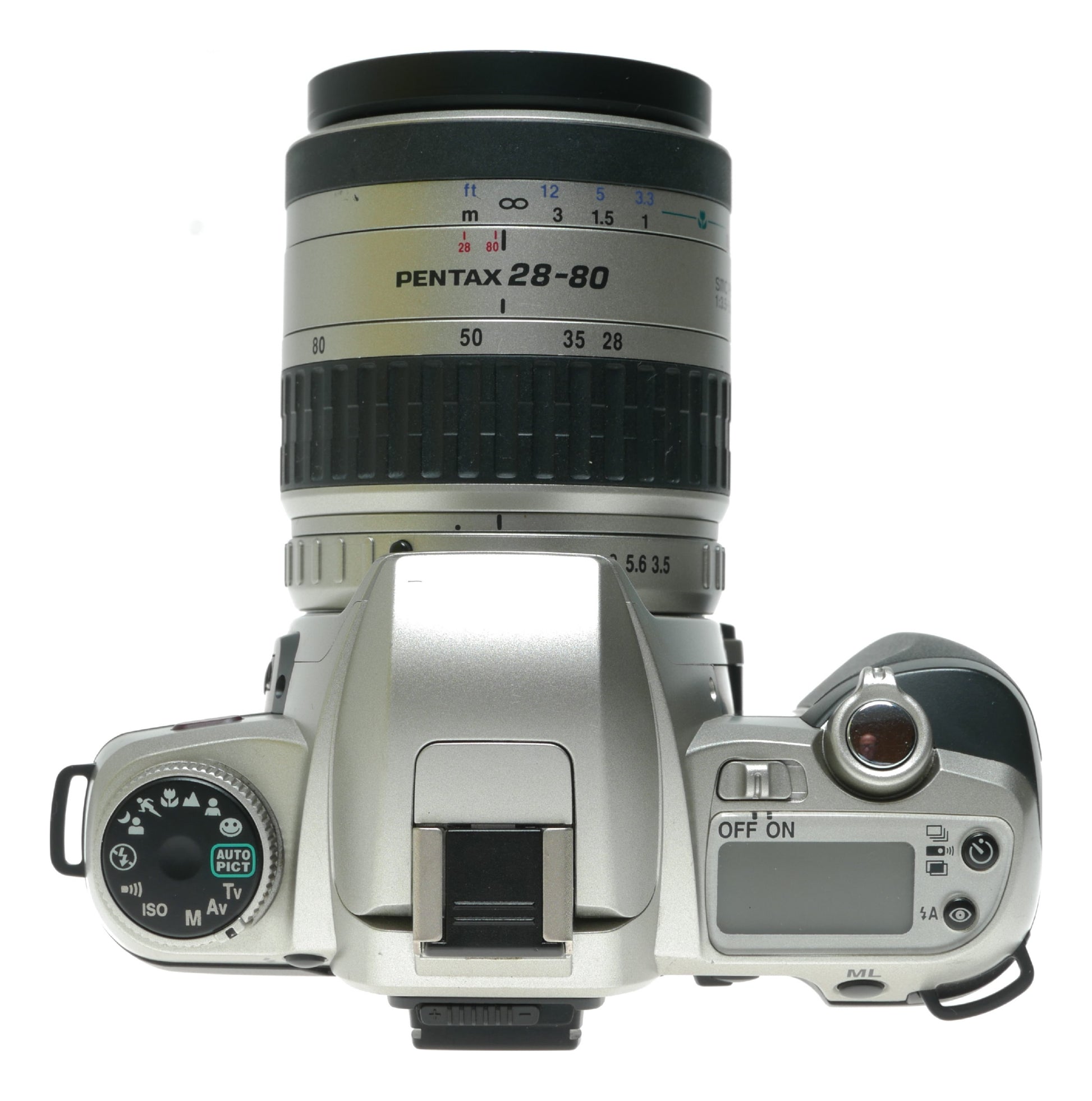 Pentax MZ-7 Vintage SLR Film Camera with Pentax FA 28-80mm f/3.5-5.6 Lens - View 6