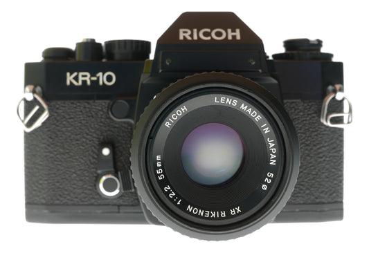 Ricoh KR-10 Vintage SLR Camera with XR Rikenon 55mm f/2.2 Lens