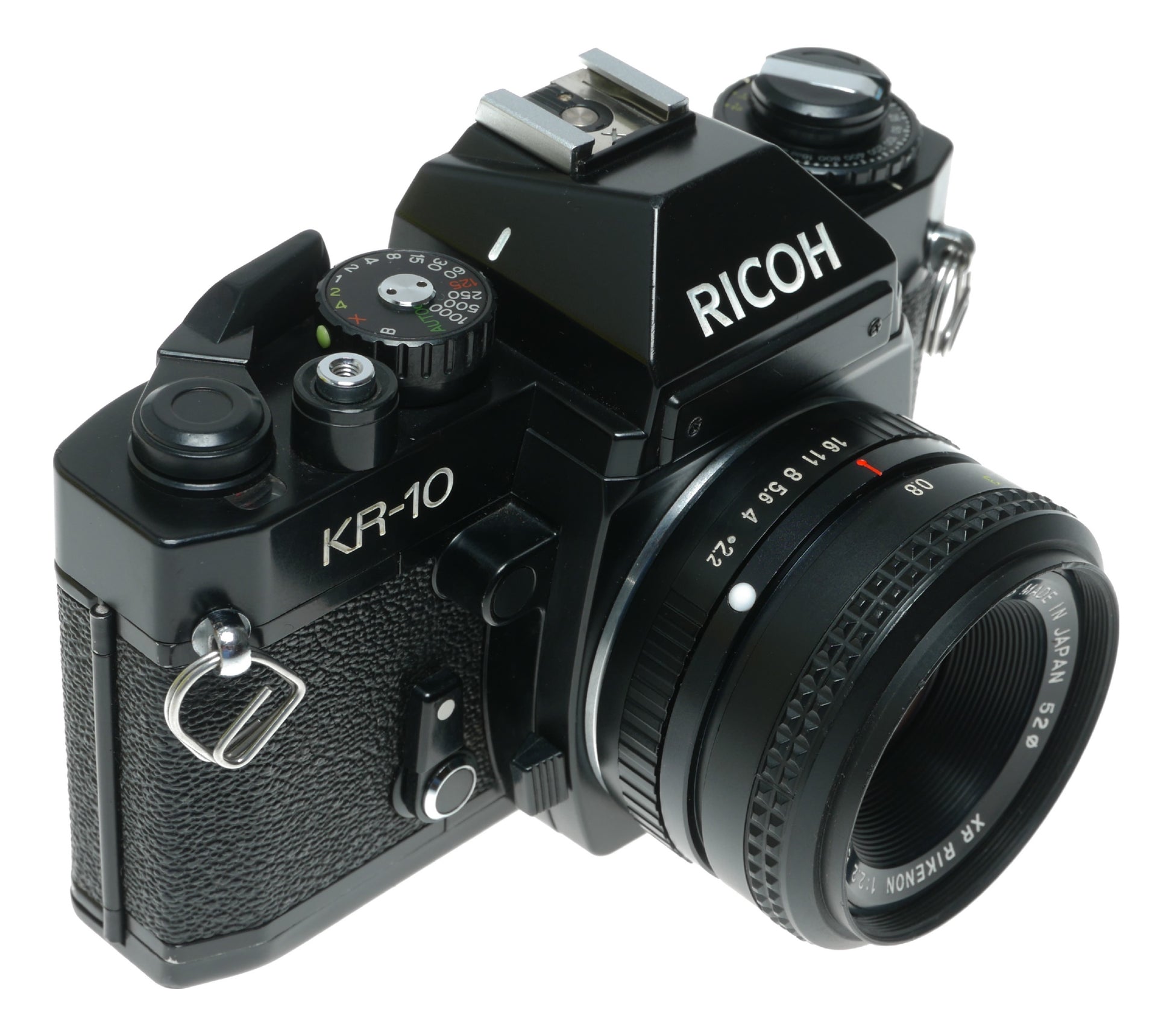 Ricoh KR-10 Vintage SLR Camera with XR Rikenon 55mm f/2.2 Lens - View 4