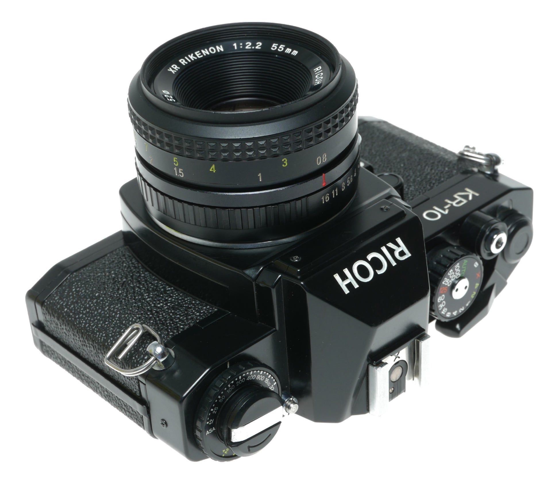 Ricoh KR-10 Vintage SLR Camera with XR Rikenon 55mm f/2.2 Lens - View 9