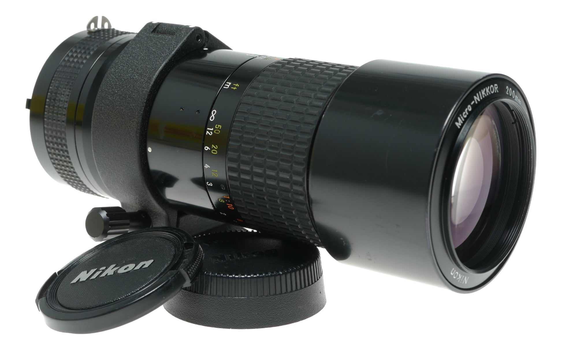 Vintage Nikon Micro-Nikkor 200mm f/4 Manual Focus Lens