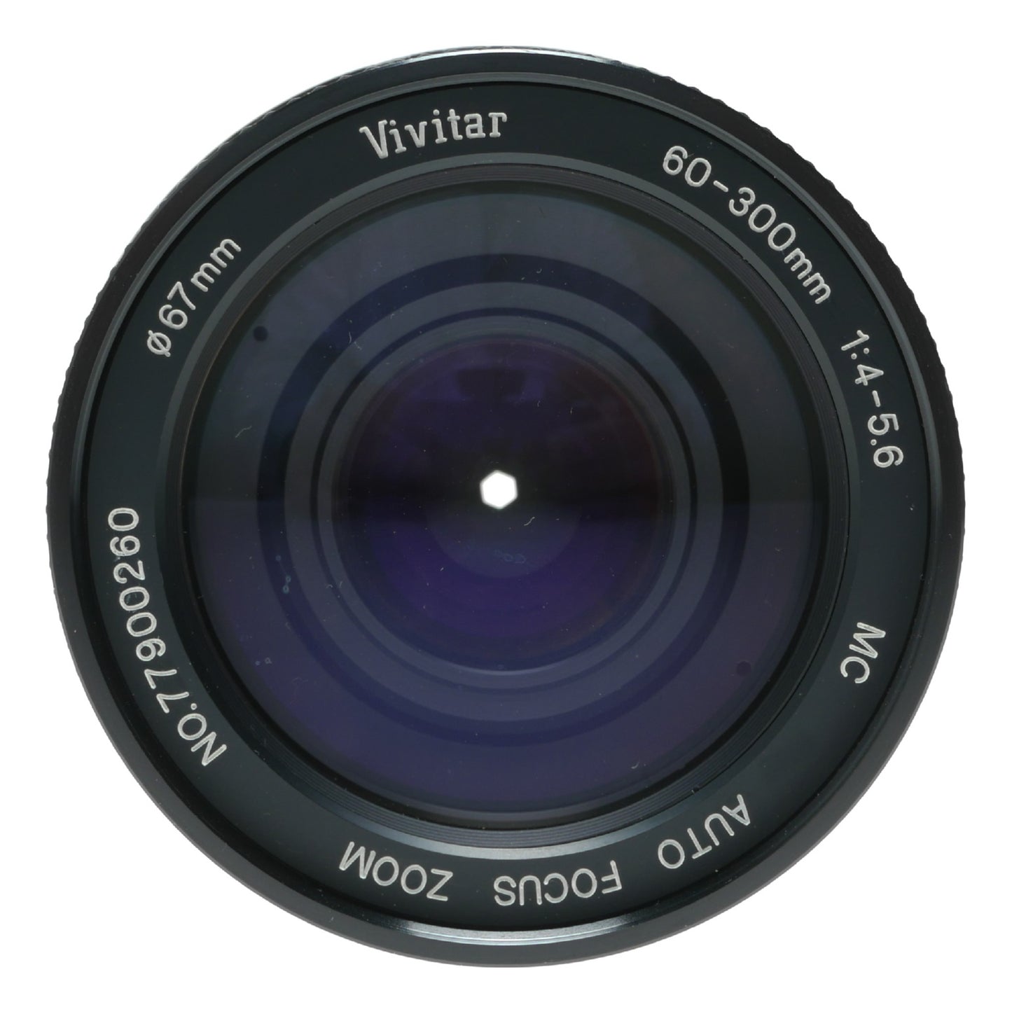 Vivitar 60-300mm f/4-5.6 MC Auto Focus Zoom Lens with Hoya Skylight 1B Filter, 67mm, Made in Japan, Licensed by Minolta - View 4