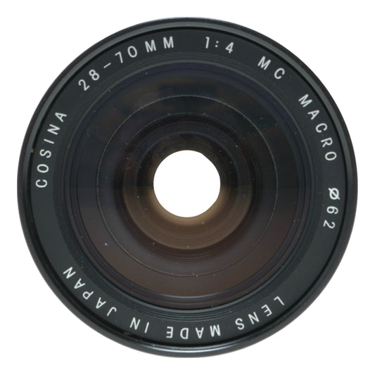 Cosina 28-70mm f/4 MC Macro Lens, Made in Japan, Ø62mm Filter Thread - View 2