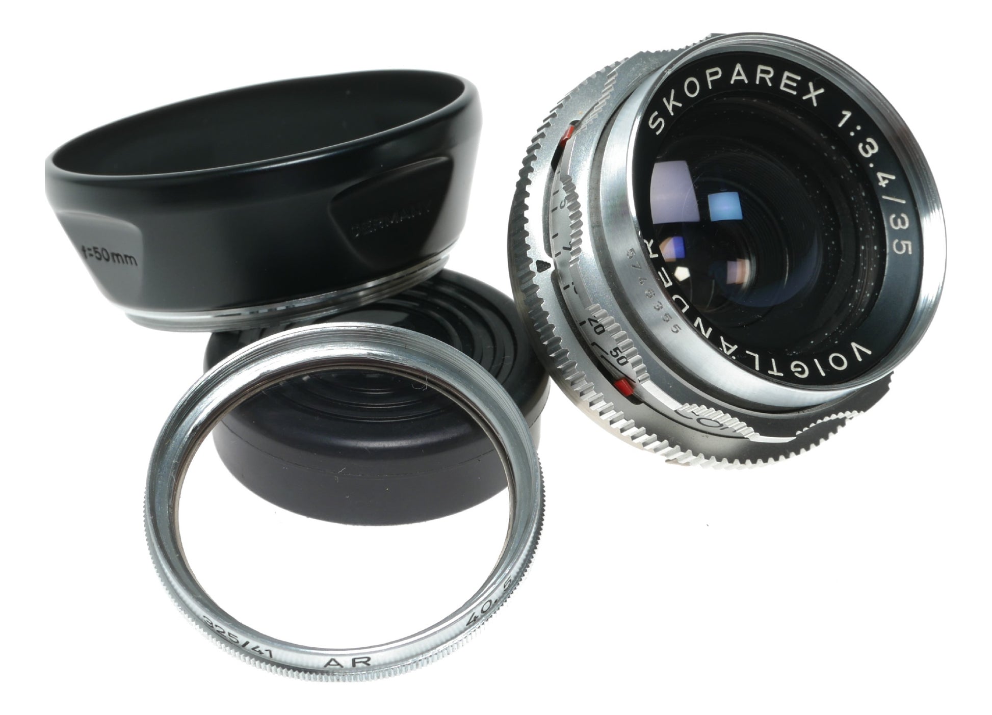 Voigtländer Skoparex 35mm f/3.4 Vintage Lens Made in West Germany - View 2