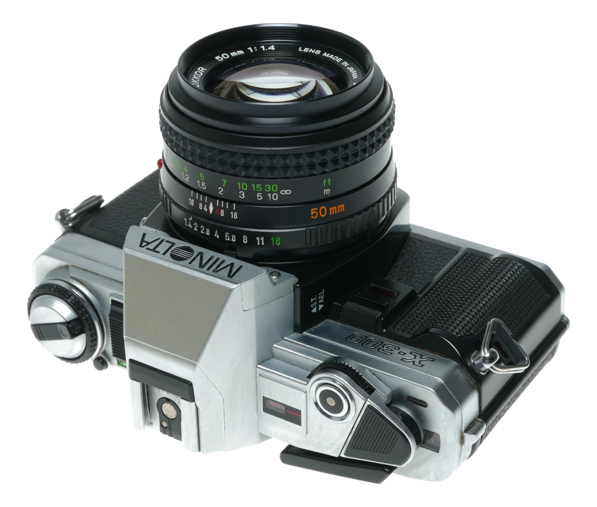 Minolta X-300 Vintage SLR Camera with Minolta MD Rokkor 50mm f/1.4 Lens - View 11