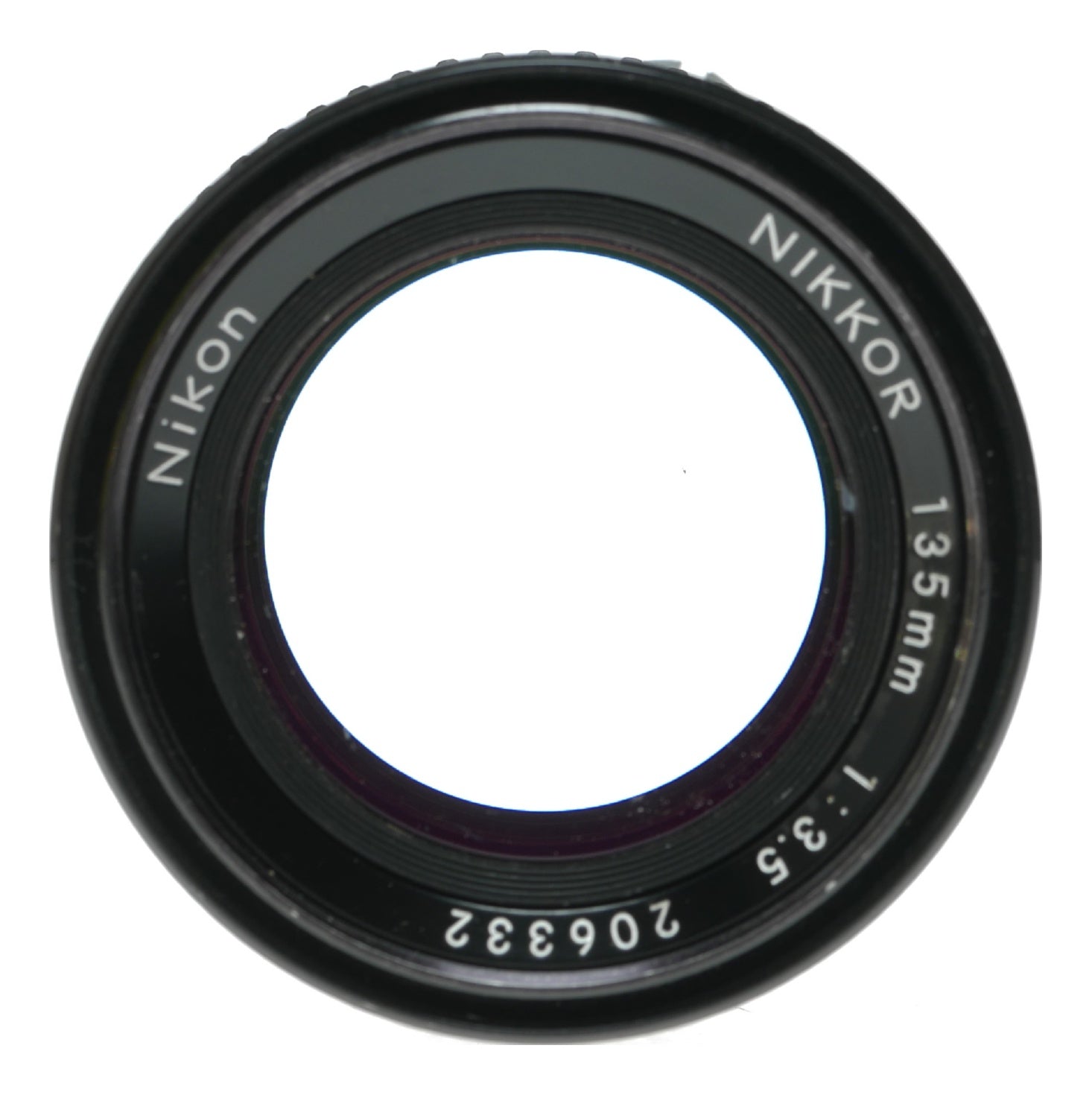 Nikon Nikkor 135mm f/3.5 Manual Focus Lens - Made in Japan - View 7