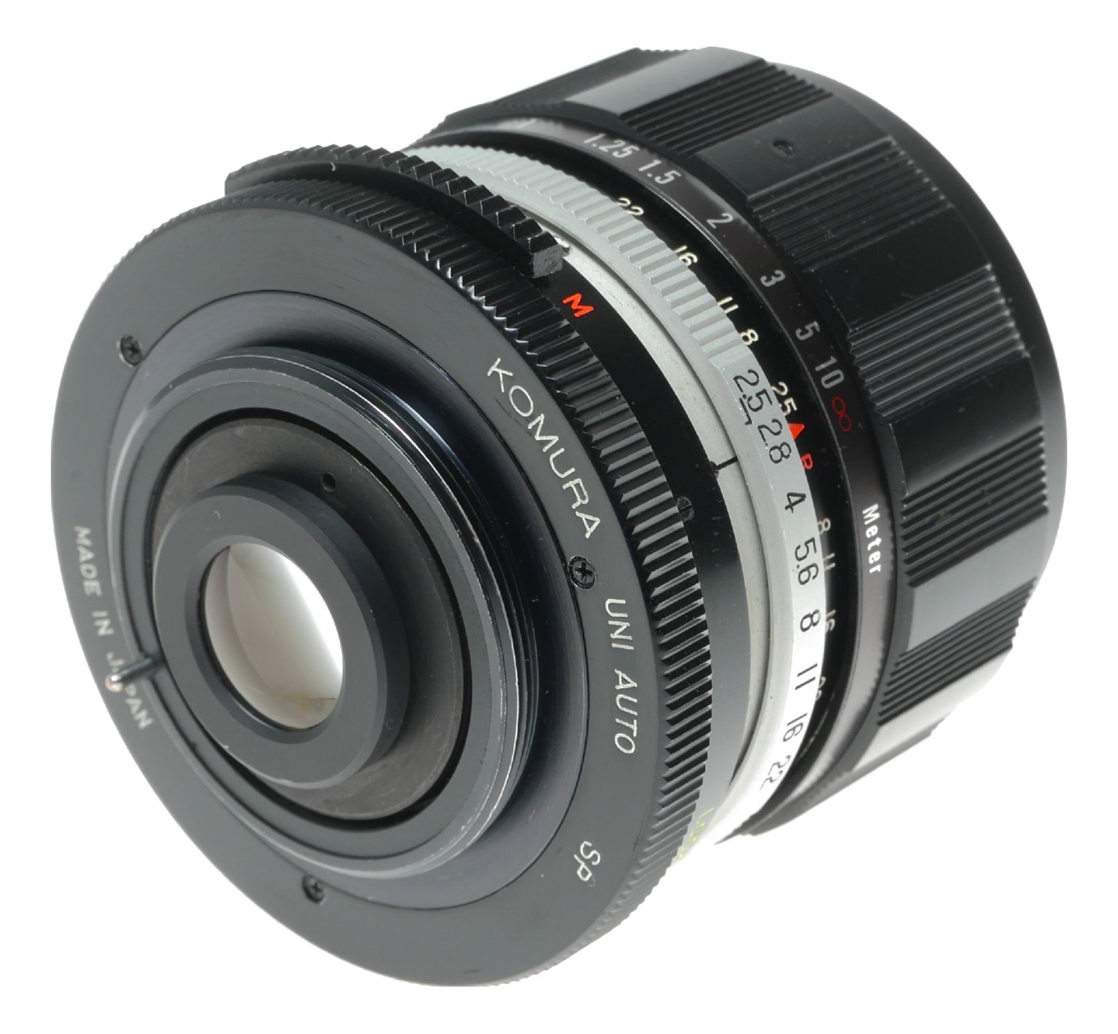 W-Komura Uni Auto 35mm f/2.5 Vintage Lens Made in Japan - View 3