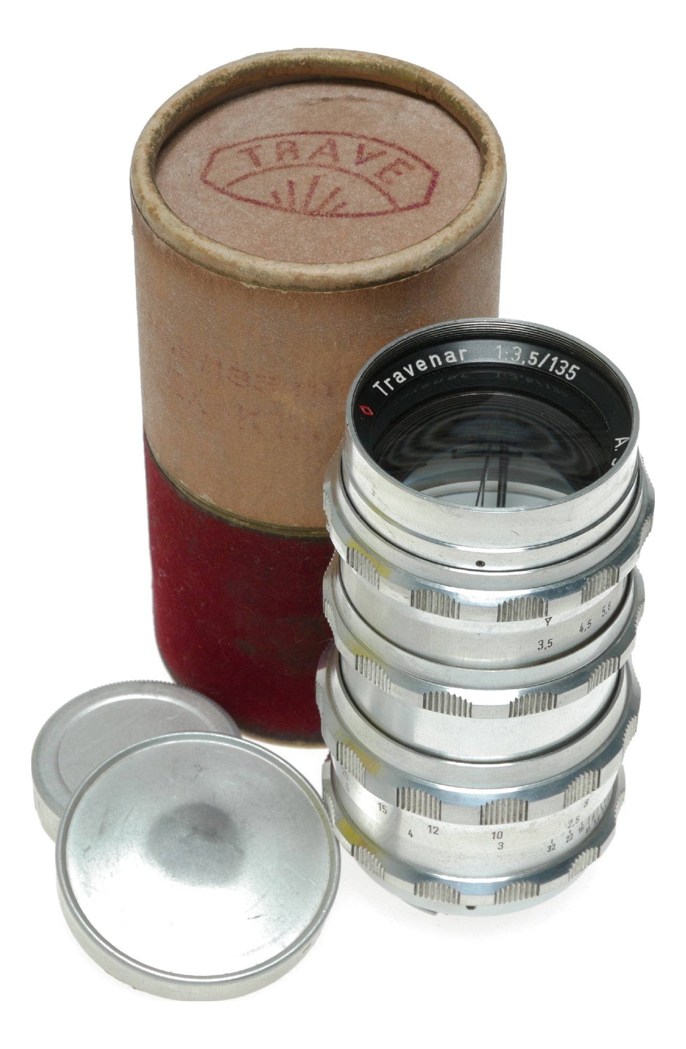 Travenar 135mm f/3.5 Vintage Camera Lens by A. Schacht München