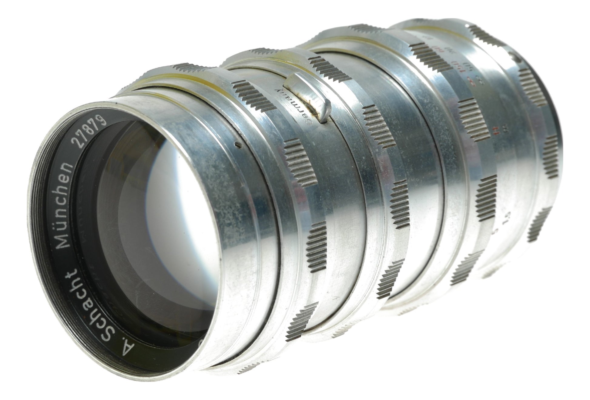 Travenar 135mm f/3.5 Vintage Camera Lens by A. Schacht München - View 3