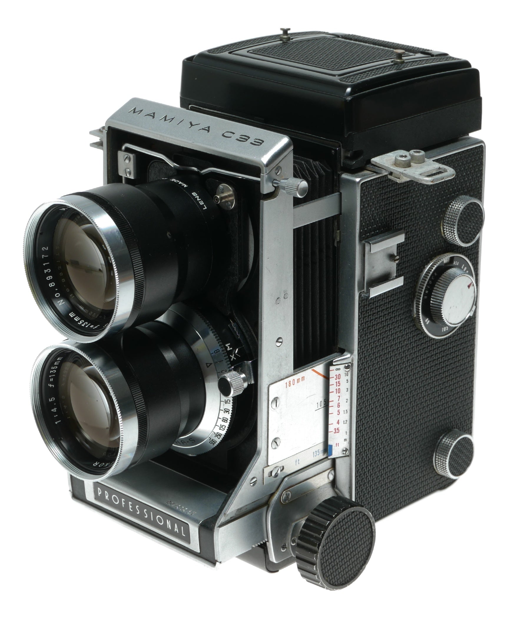 Mamiya C33 Professional TLR Camera with Mamiya-Sekor 135mm f/4.5 Lens - View 2