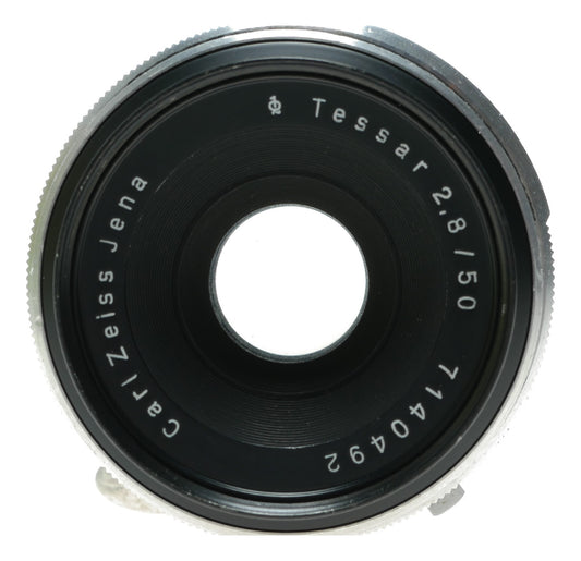 Carl Zeiss Jena Tessar 2.8/50mm f/2.8 Vintage Camera Lens - View 2