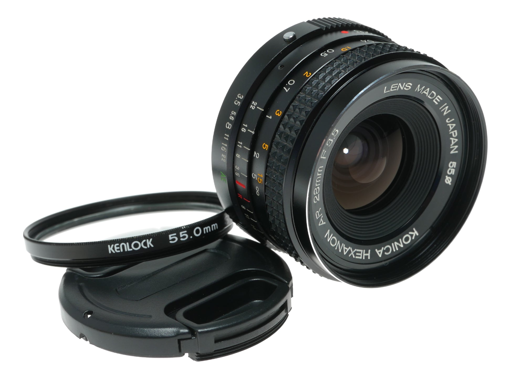 Konica Hexanon AR 28mm f/3.5 Vintage Lens Made in Japan