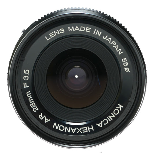 Konica Hexanon AR 28mm f/3.5 Vintage Lens Made in Japan - View 2